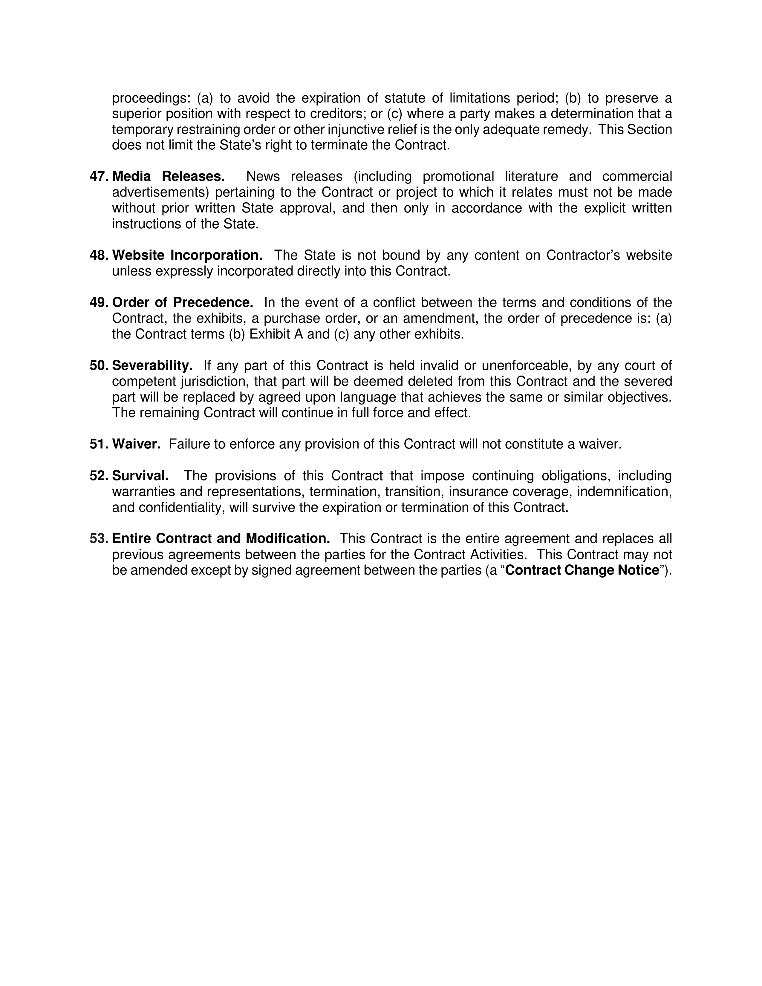 PricewaterhouseCoopers Contract Change Notice — page 17
