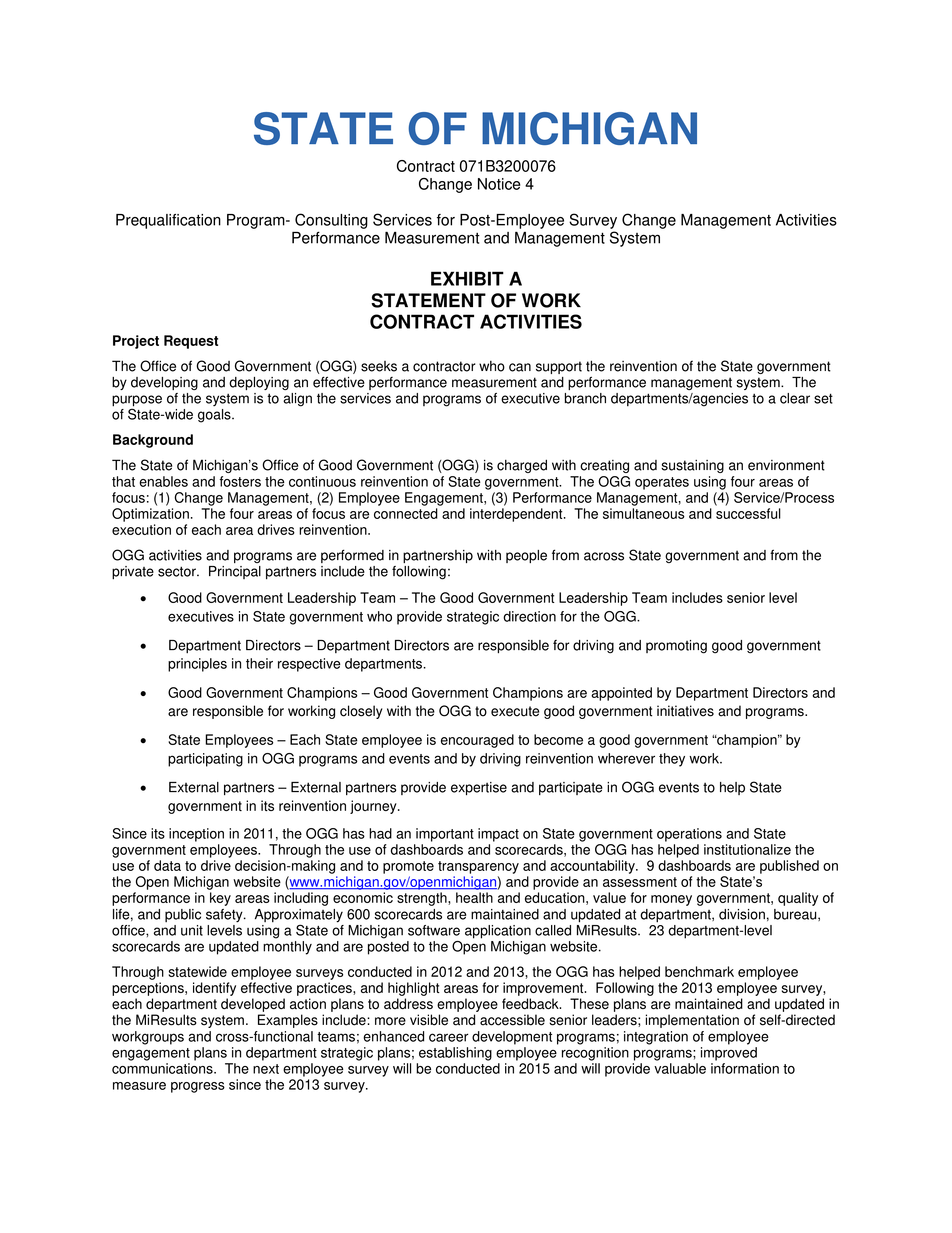PricewaterhouseCoopers Contract Change Notice — page 28