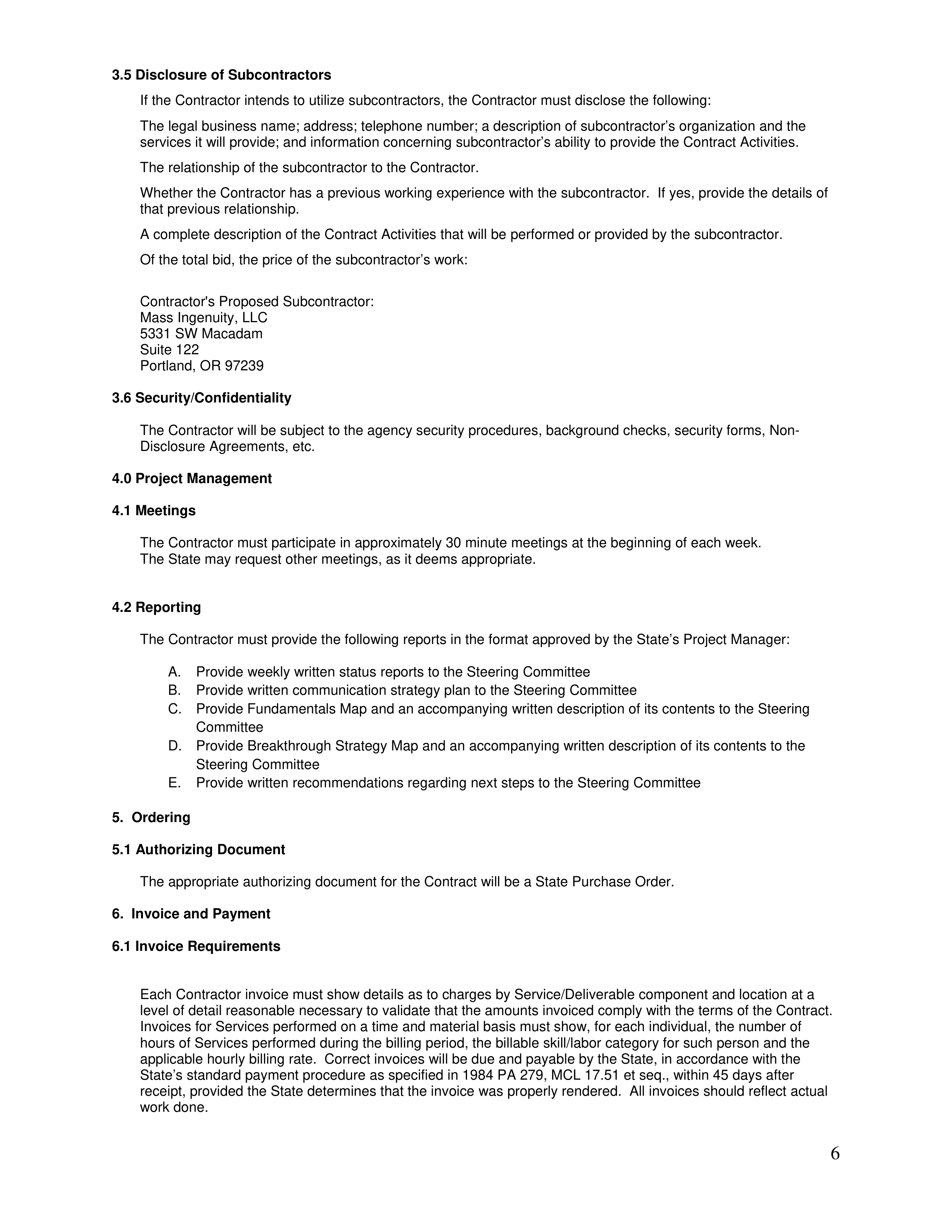 PricewaterhouseCoopers Contract Change Notice — page 33