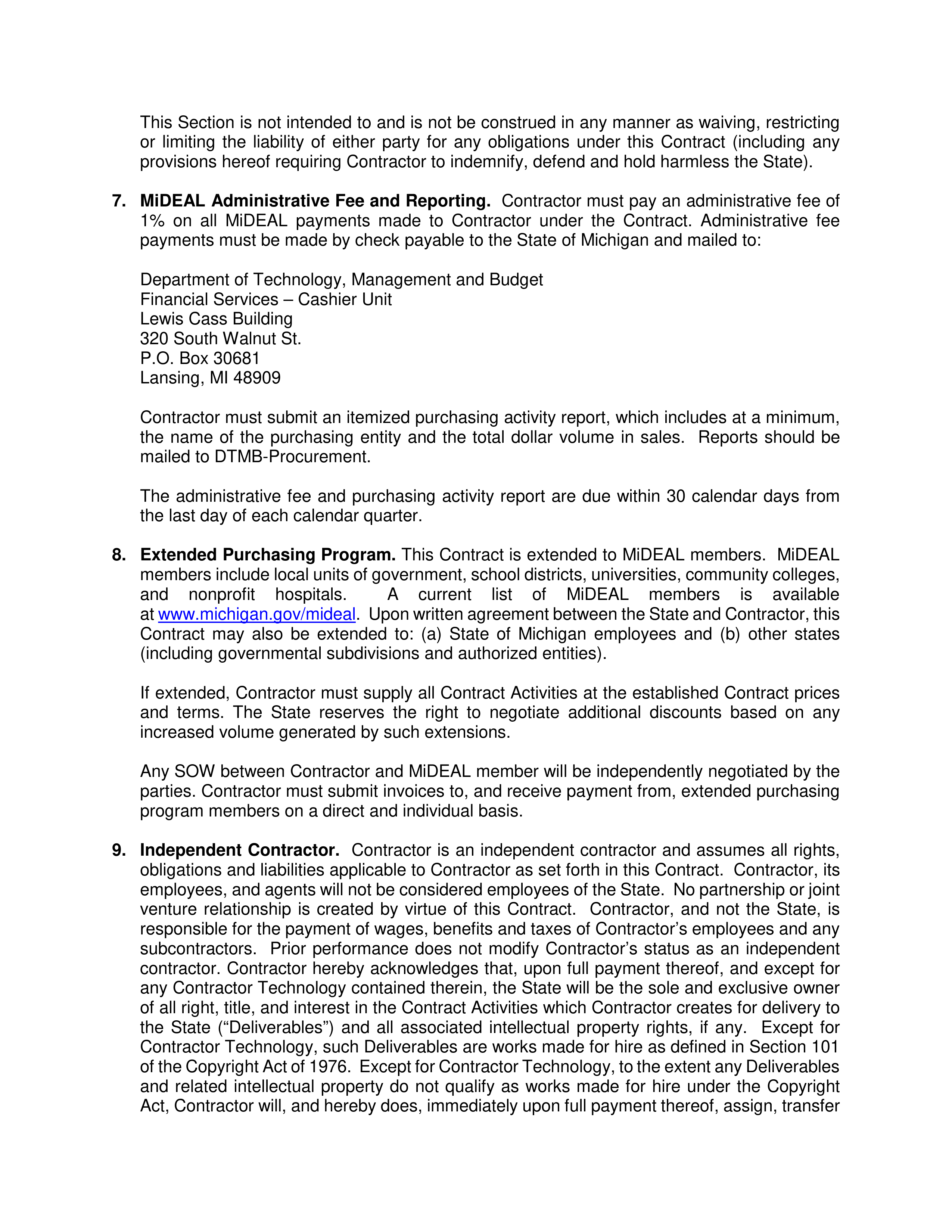PricewaterhouseCoopers Contract Change Notice — page 5