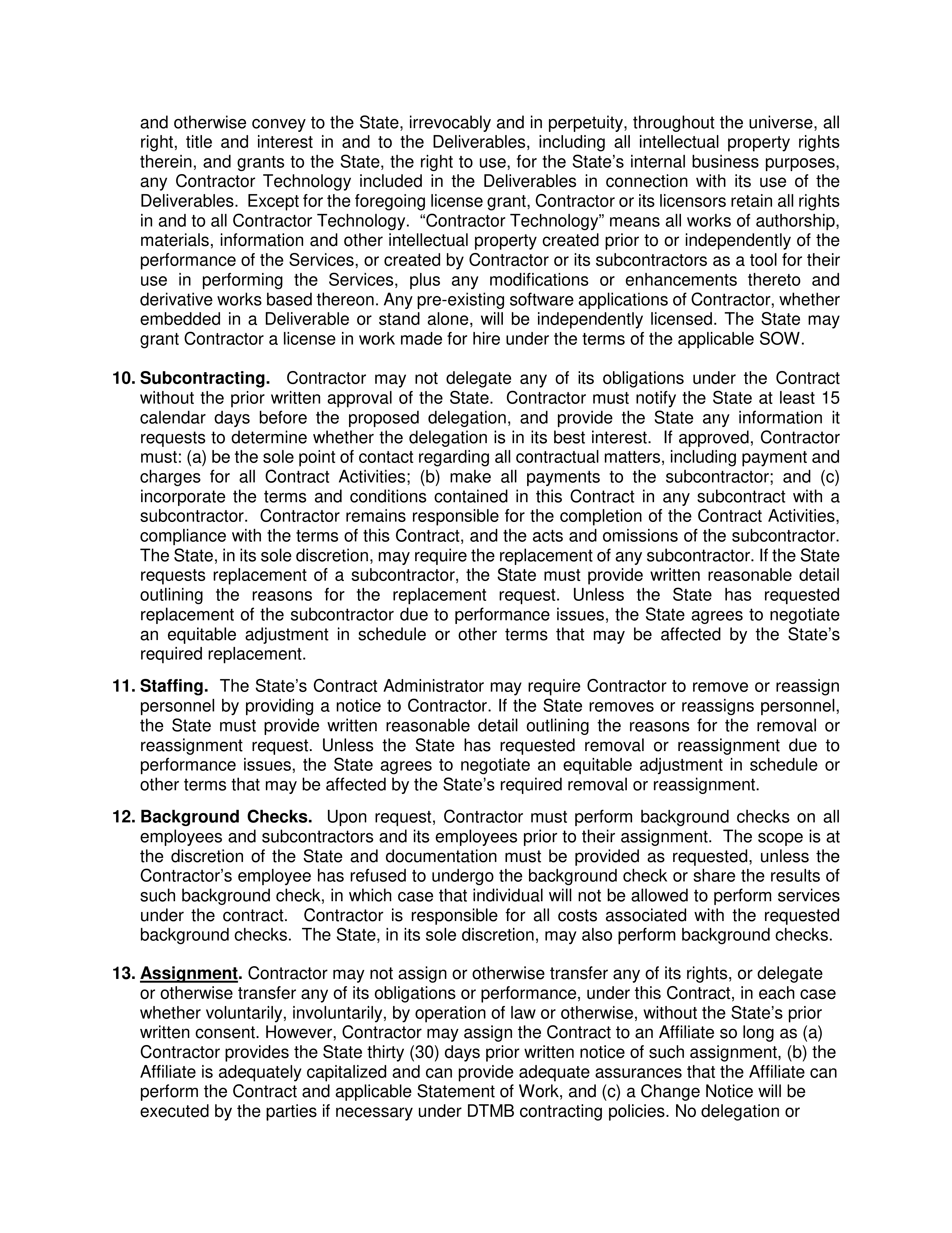 PricewaterhouseCoopers Contract Change Notice — page 6