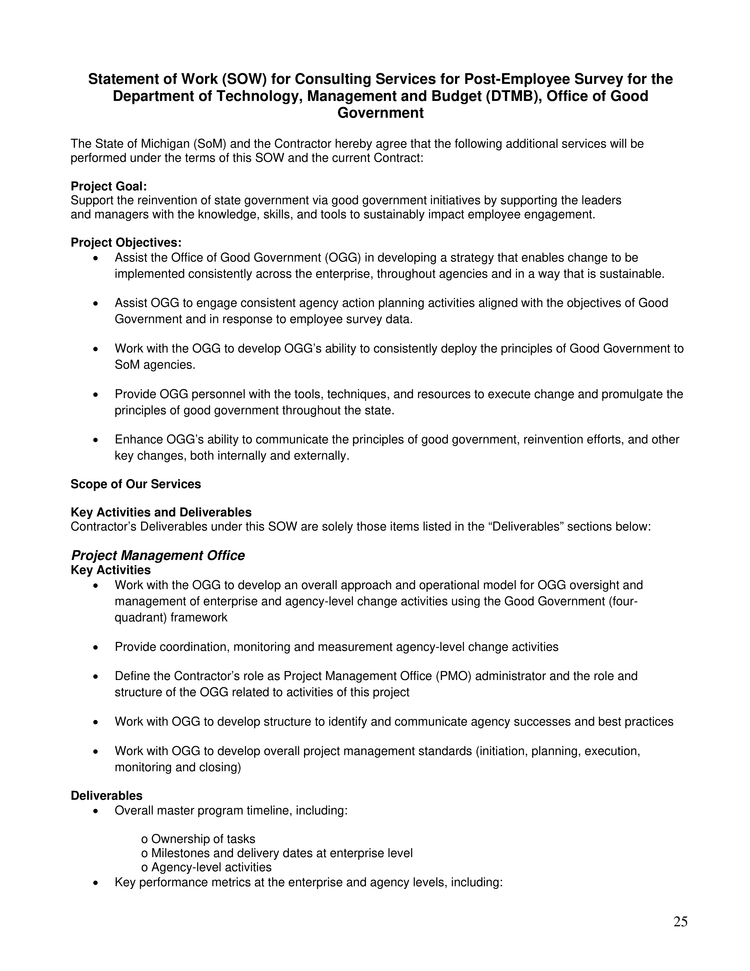 PricewaterhouseCoopers Contract Change Notice — page 61