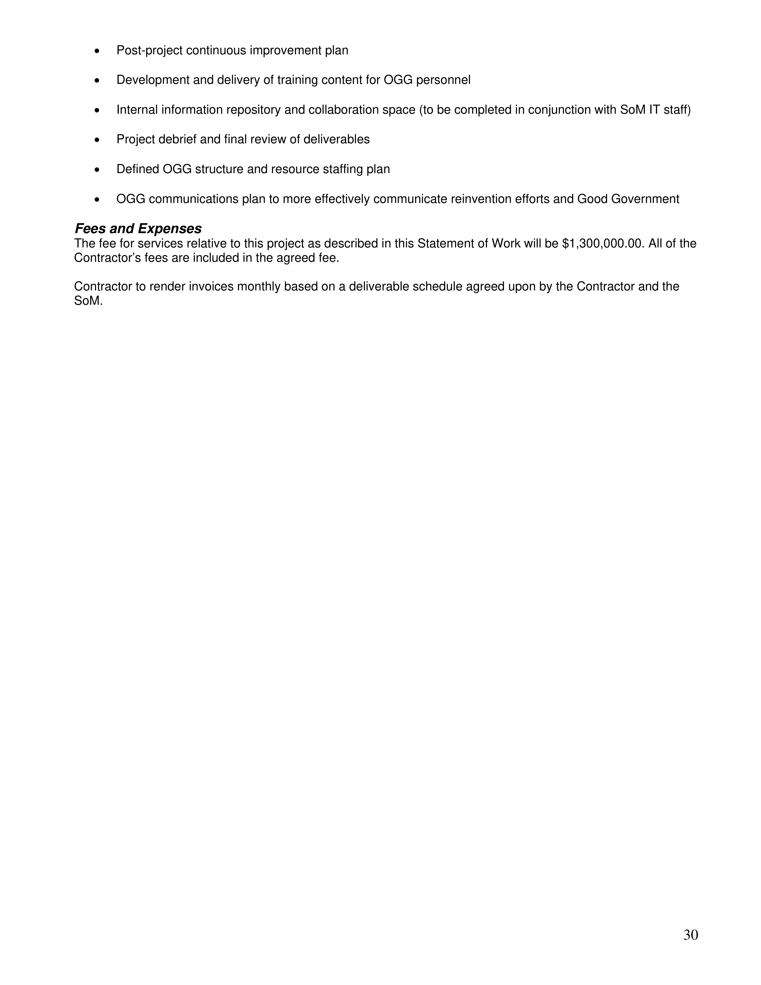 PricewaterhouseCoopers Contract Change Notice — page 66