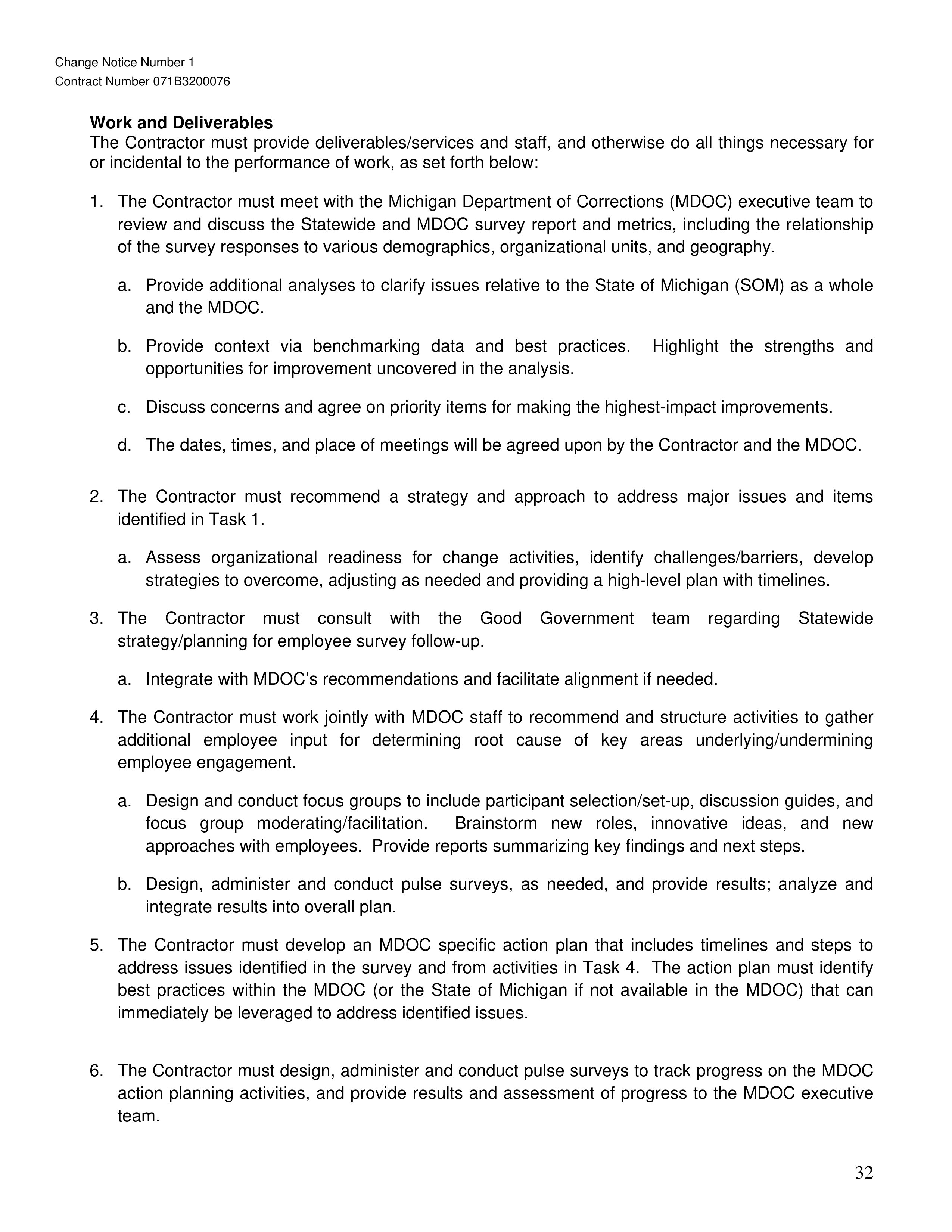 PricewaterhouseCoopers Contract Change Notice — page 68