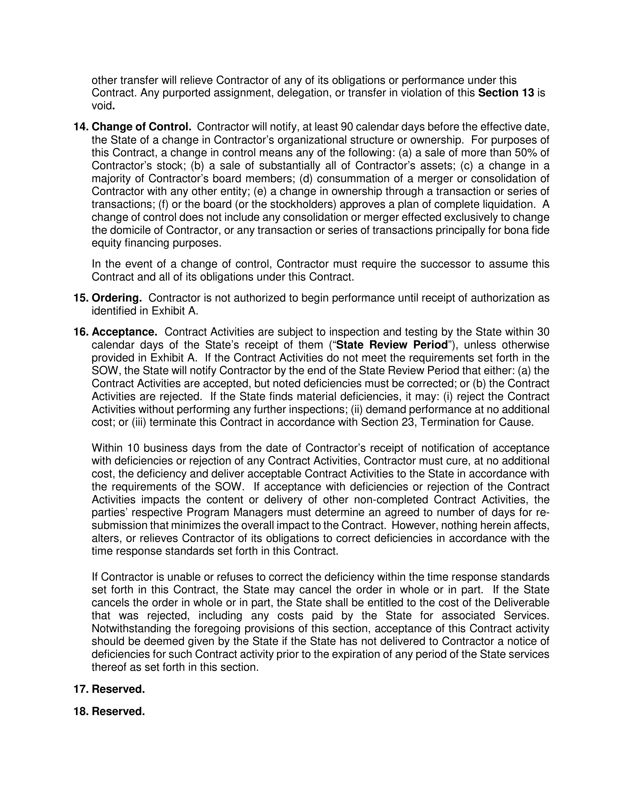 PricewaterhouseCoopers Contract Change Notice — page 7