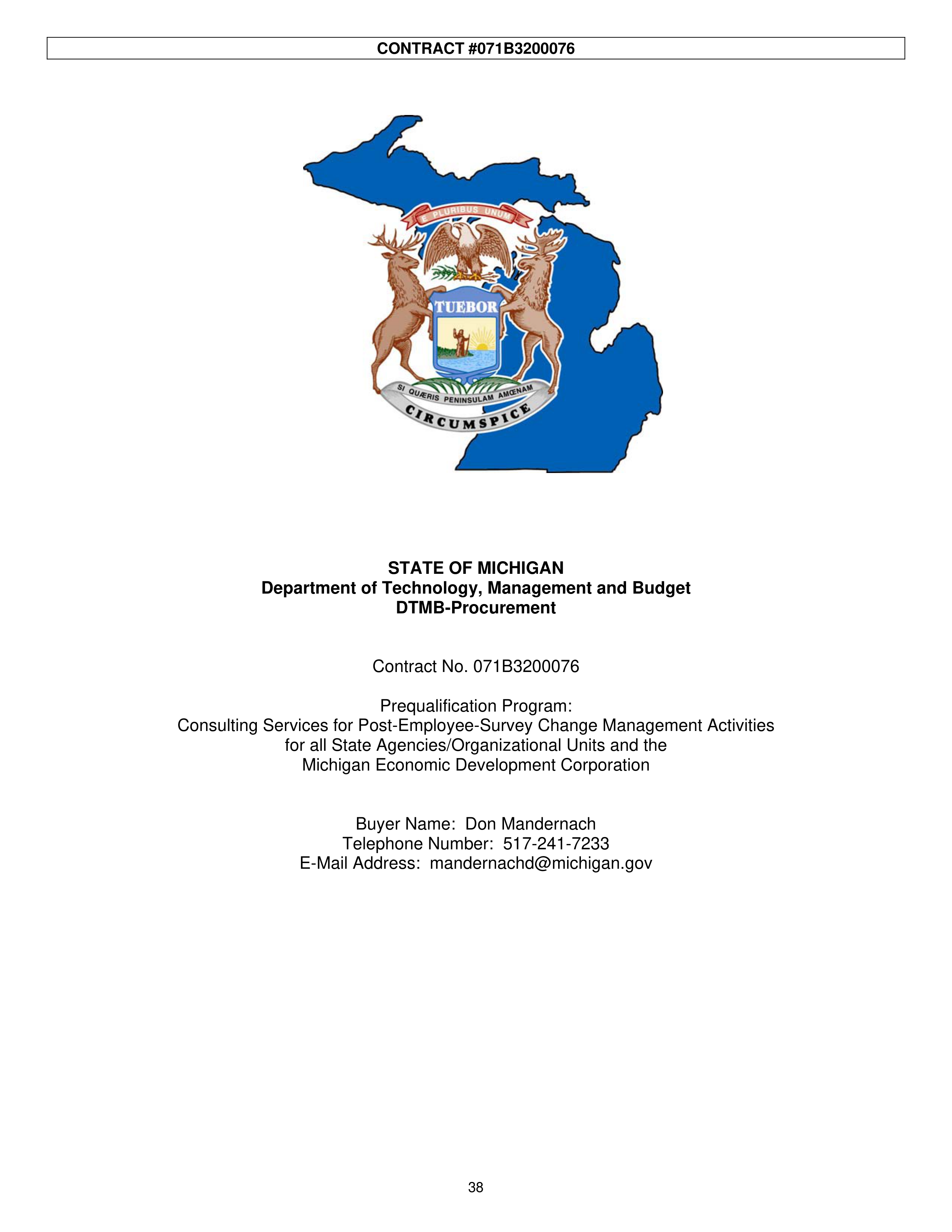 PricewaterhouseCoopers Contract Change Notice — page 74