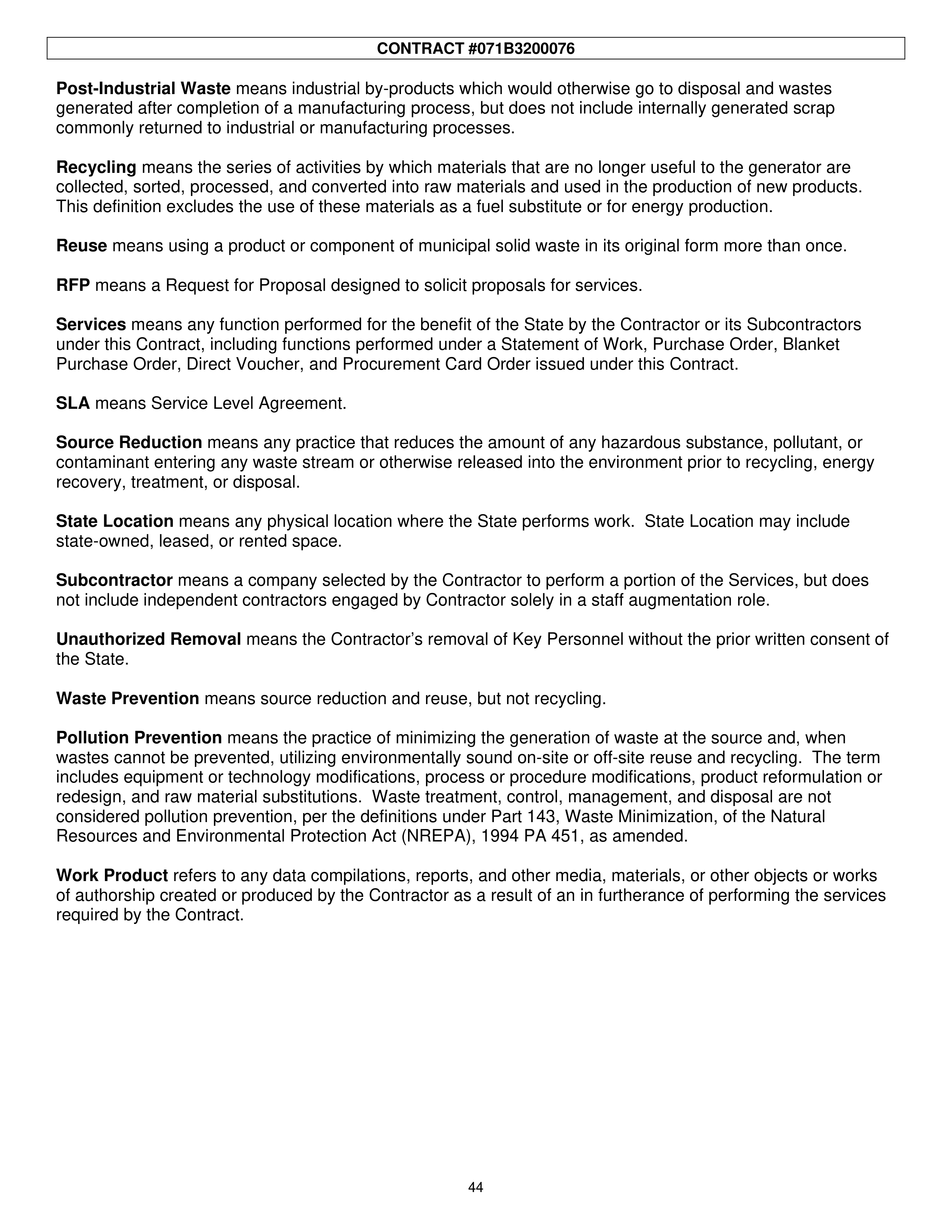 PricewaterhouseCoopers Contract Change Notice — page 80