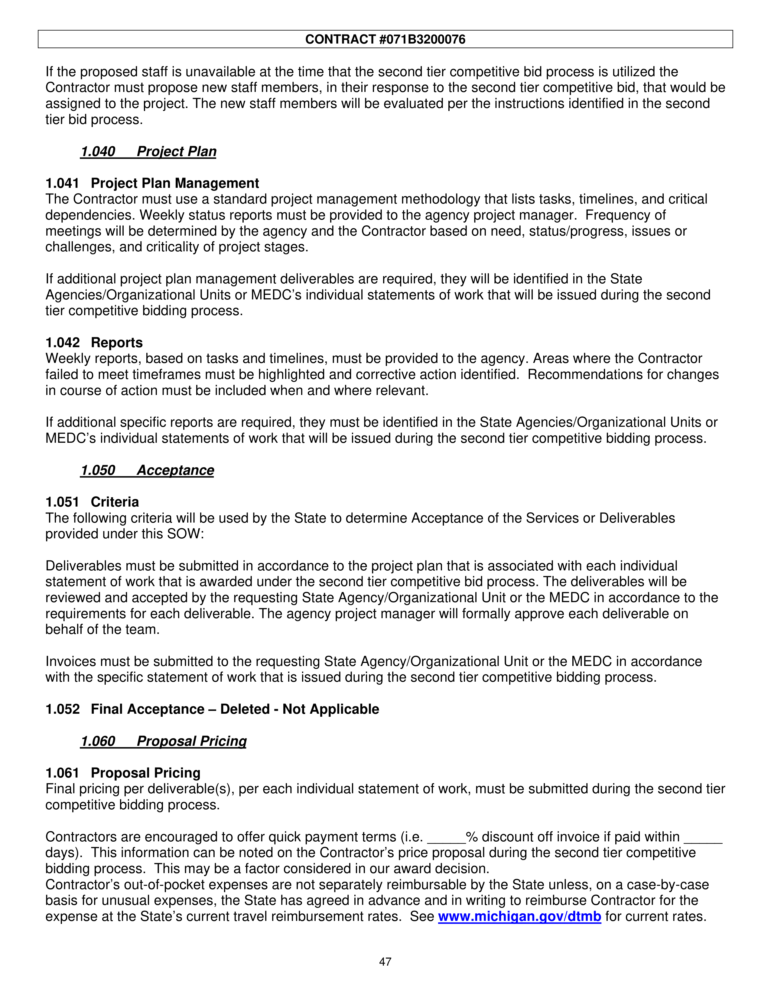 PricewaterhouseCoopers Contract Change Notice — page 83