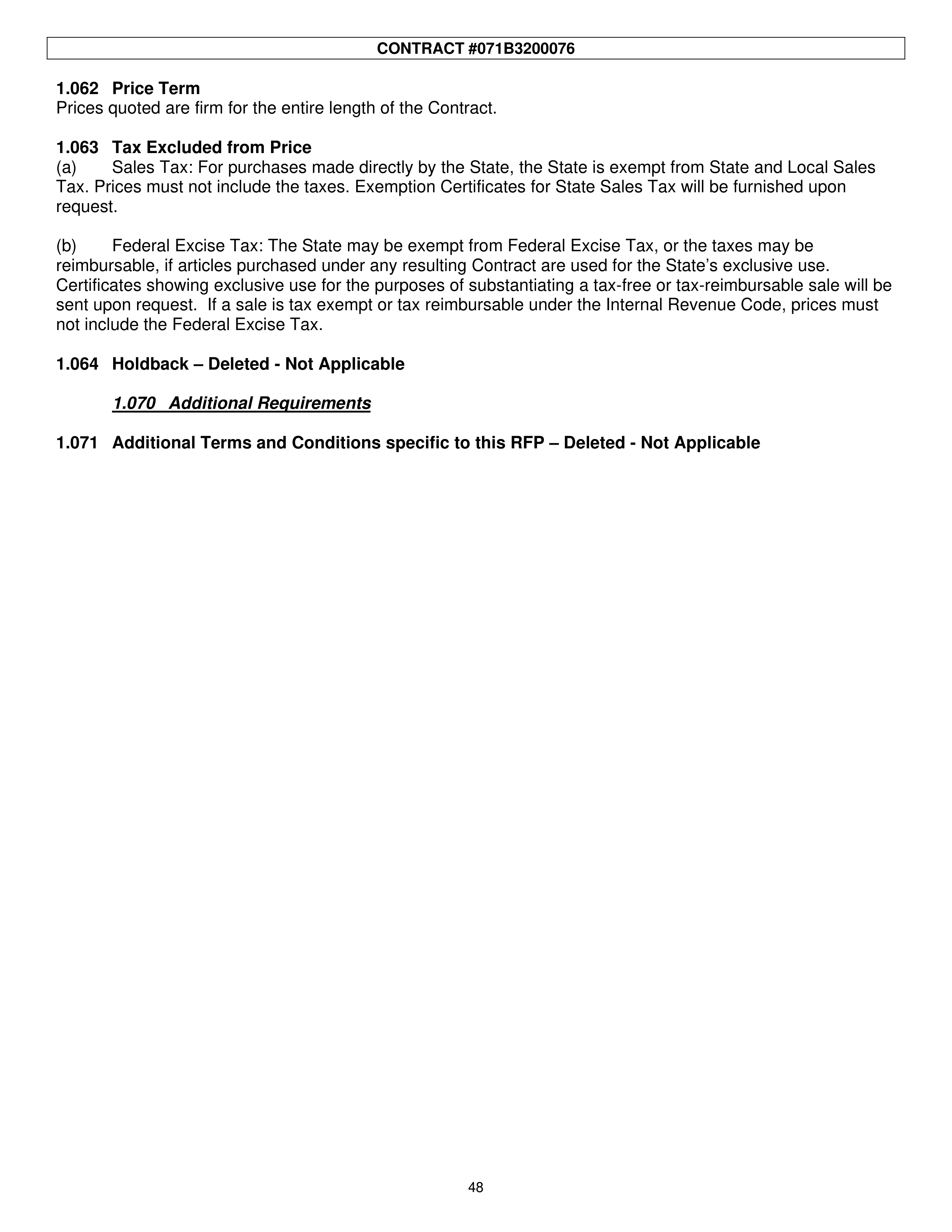 PricewaterhouseCoopers Contract Change Notice — page 84
