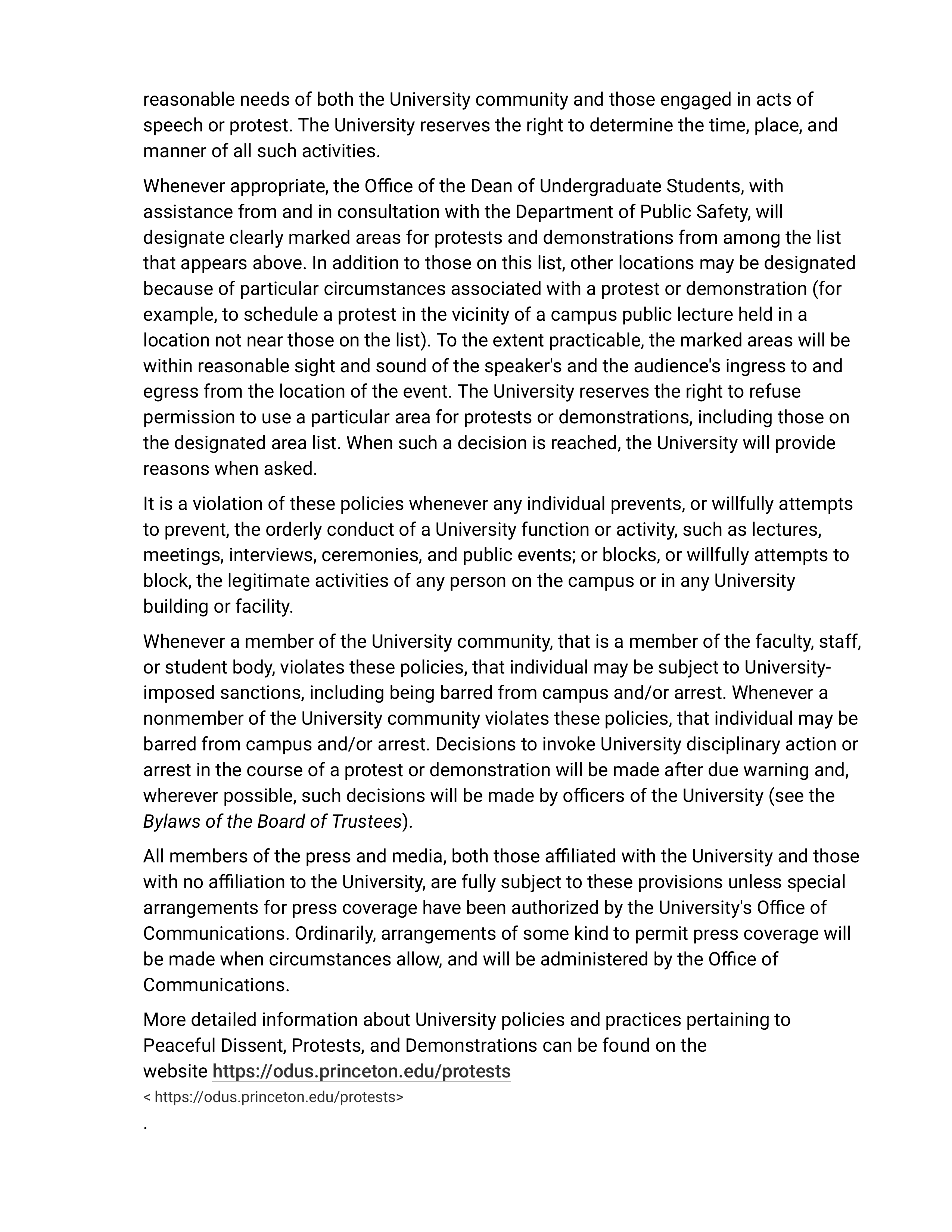 Princeton University Rights, Rules, Responsibilities Handbook — page 12