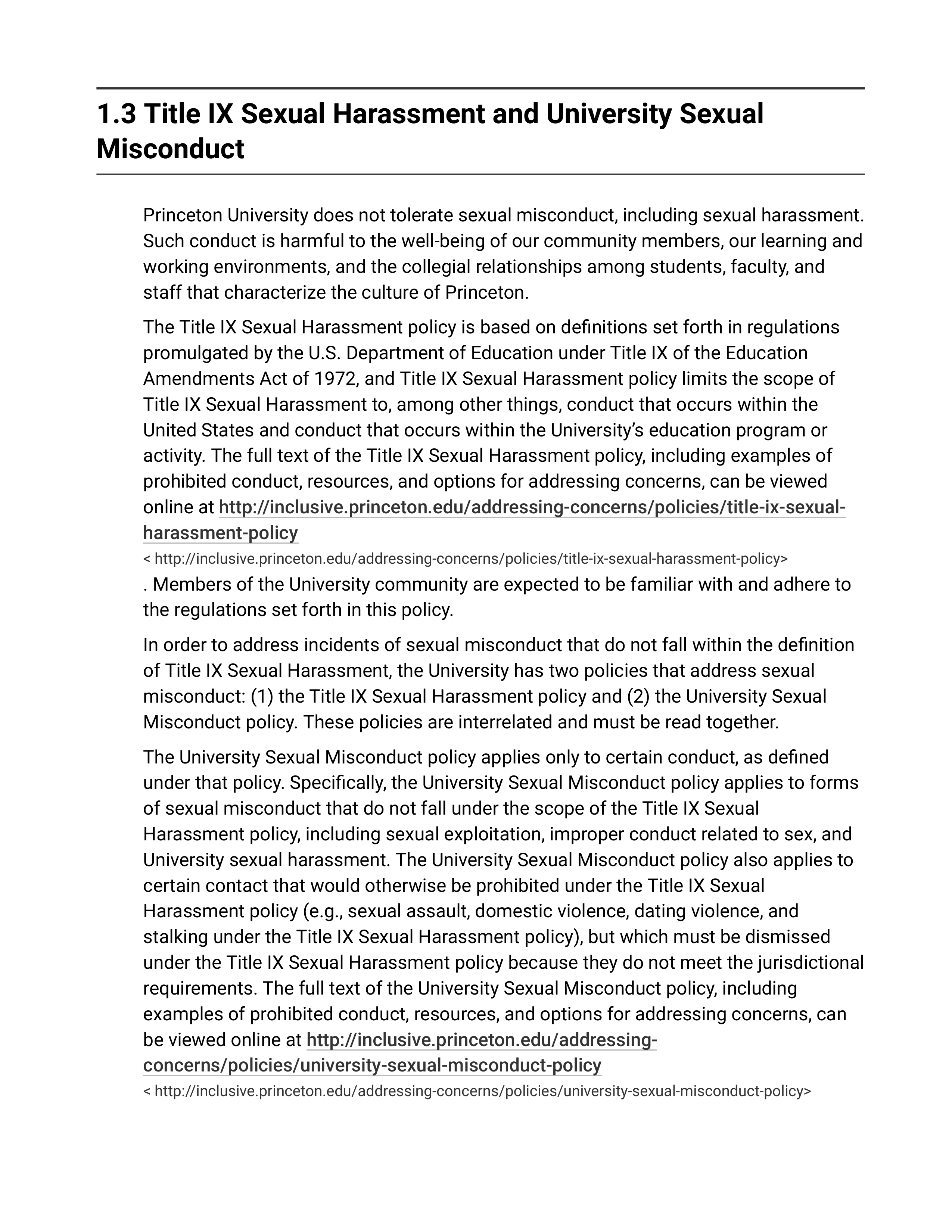 Princeton University Rights, Rules, Responsibilities Handbook — page 15