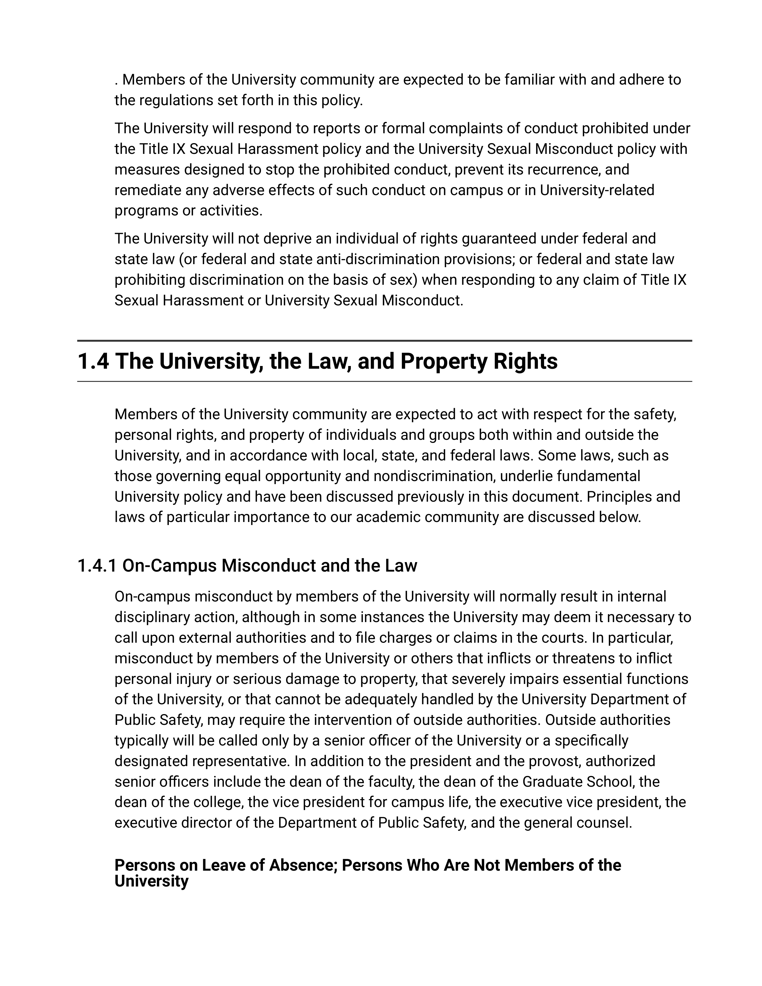 Princeton University Rights, Rules, Responsibilities Handbook — page 16