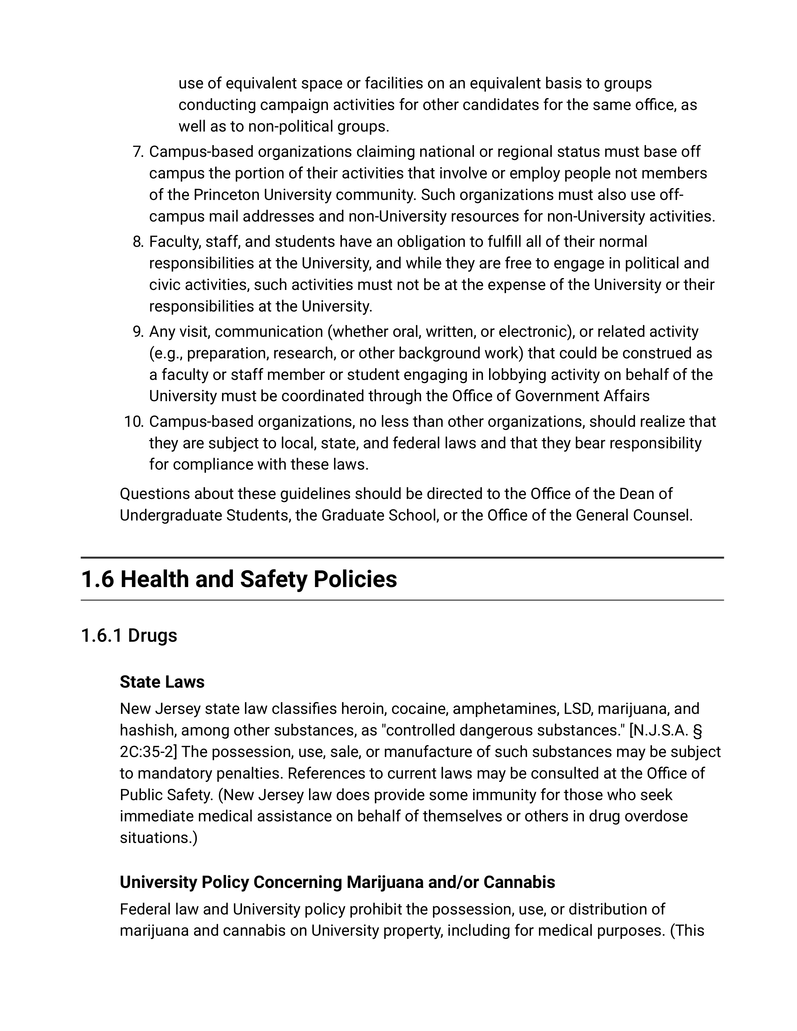 Princeton University Rights, Rules, Responsibilities Handbook — page 27
