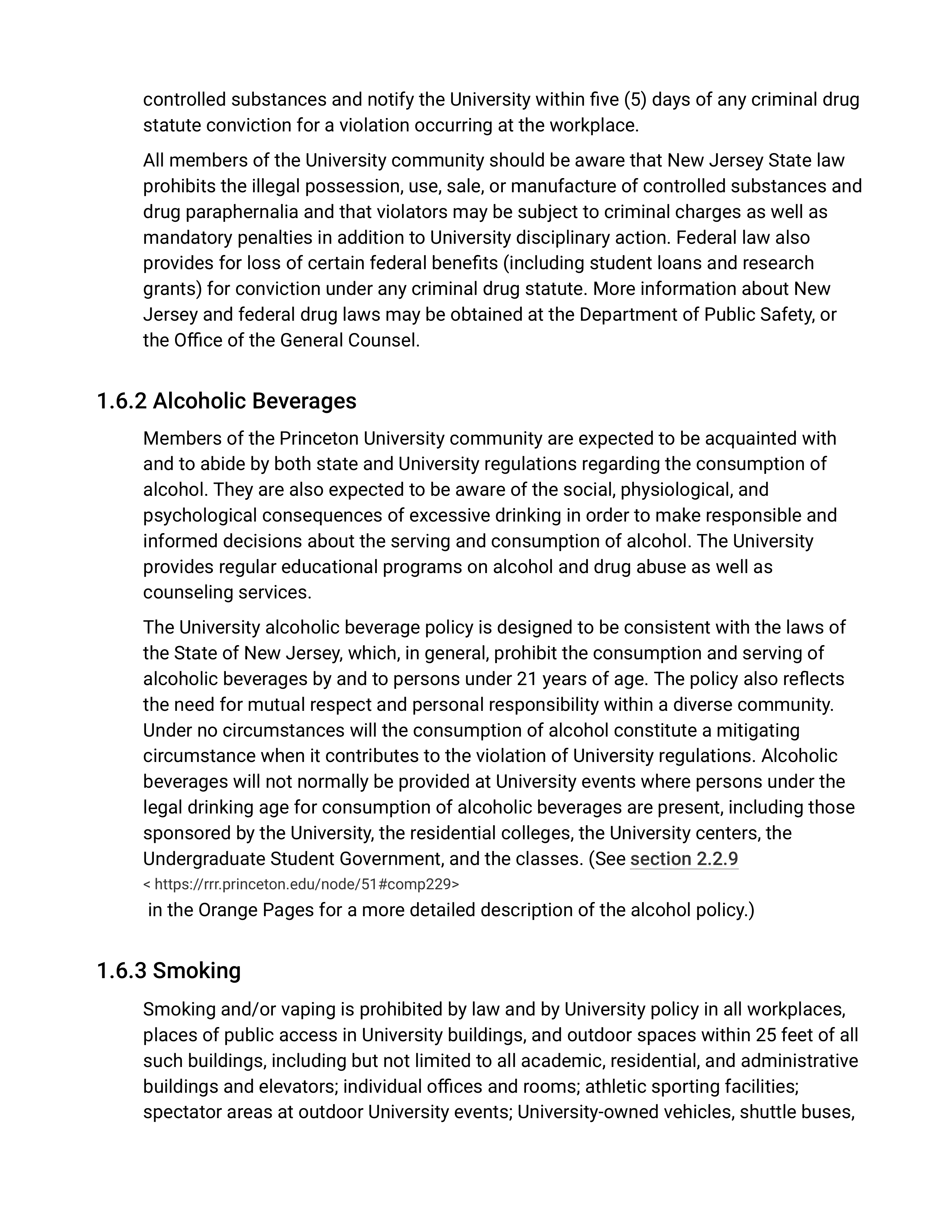 Princeton University Rights, Rules, Responsibilities Handbook — page 29