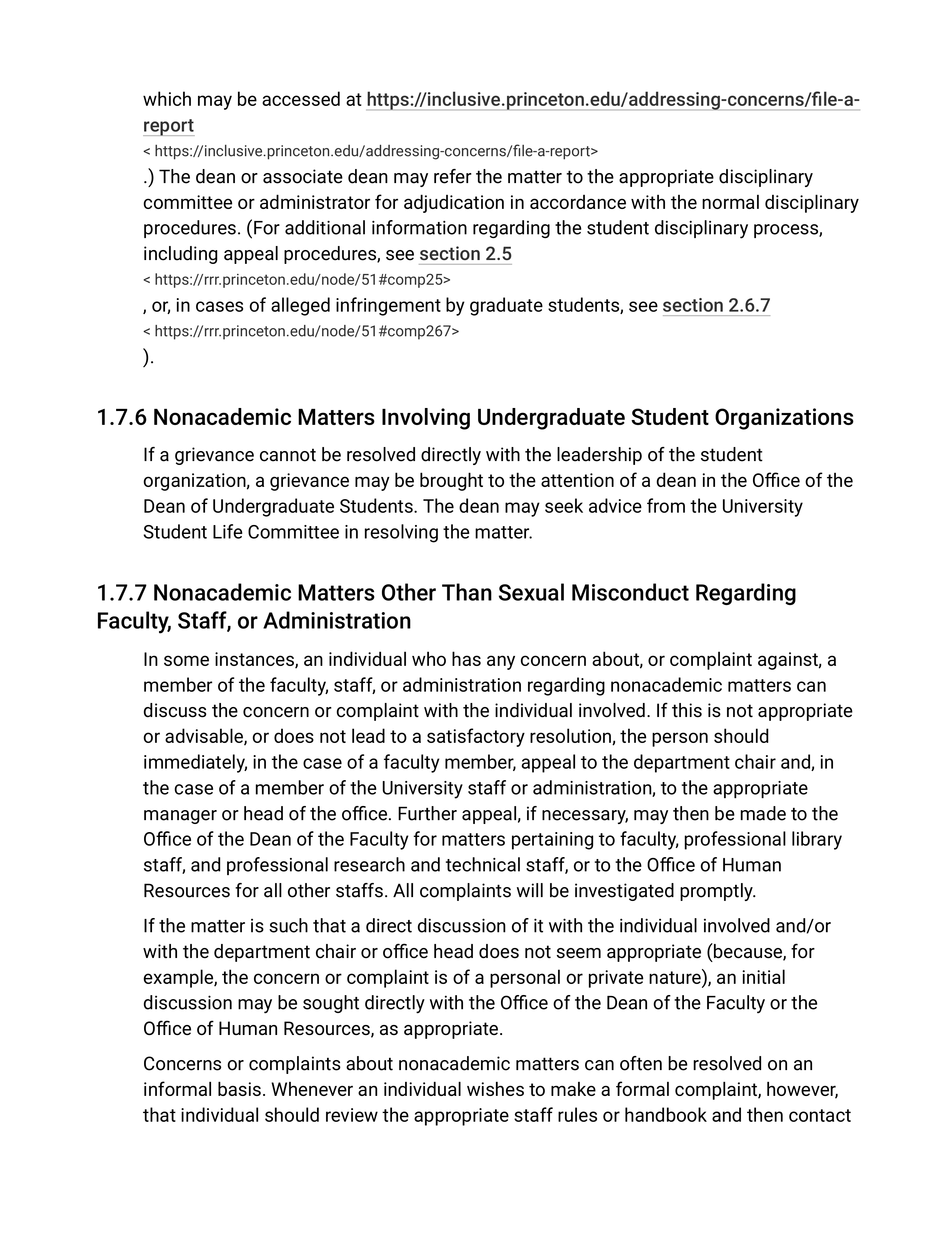Princeton University Rights, Rules, Responsibilities Handbook — page 33