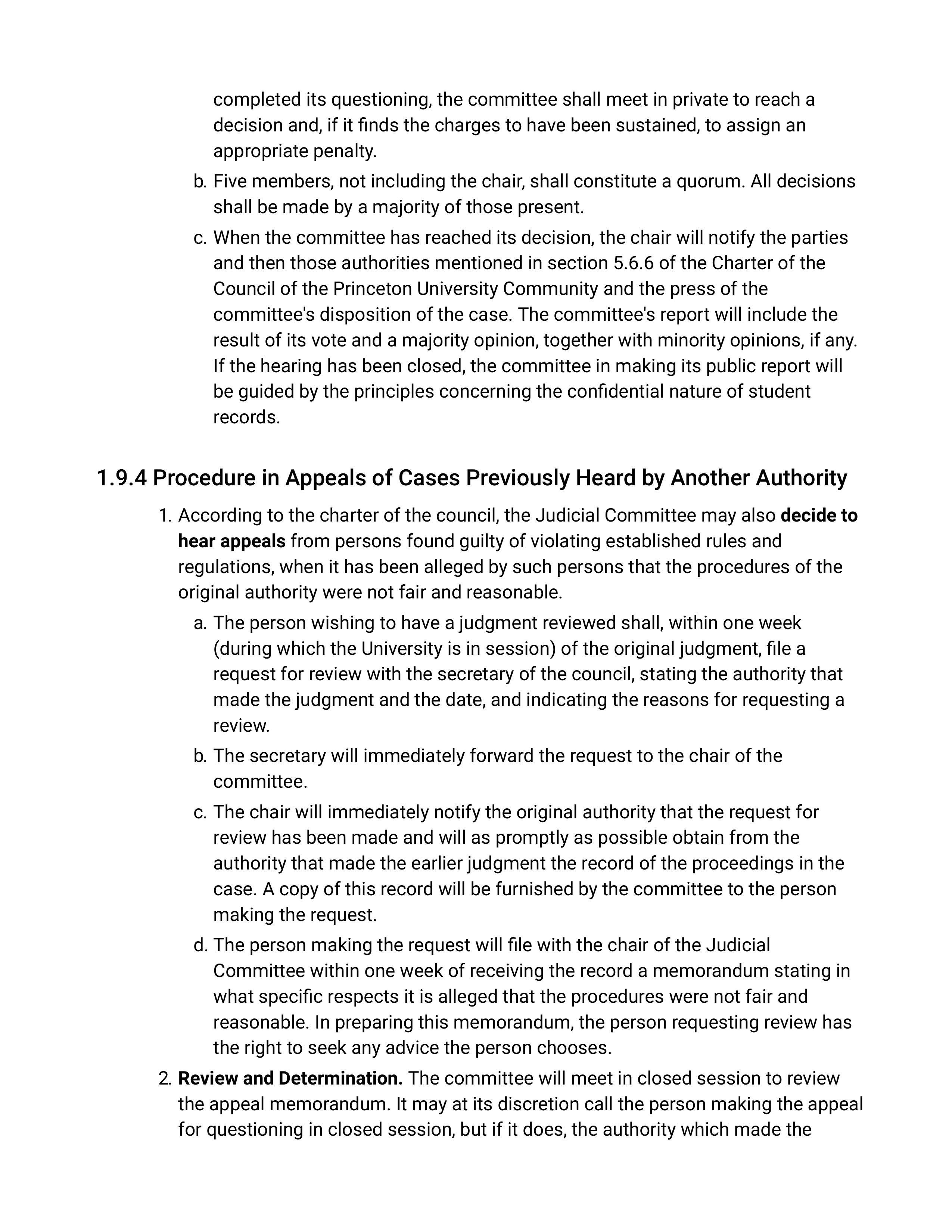 Princeton University Rights, Rules, Responsibilities Handbook — page 43