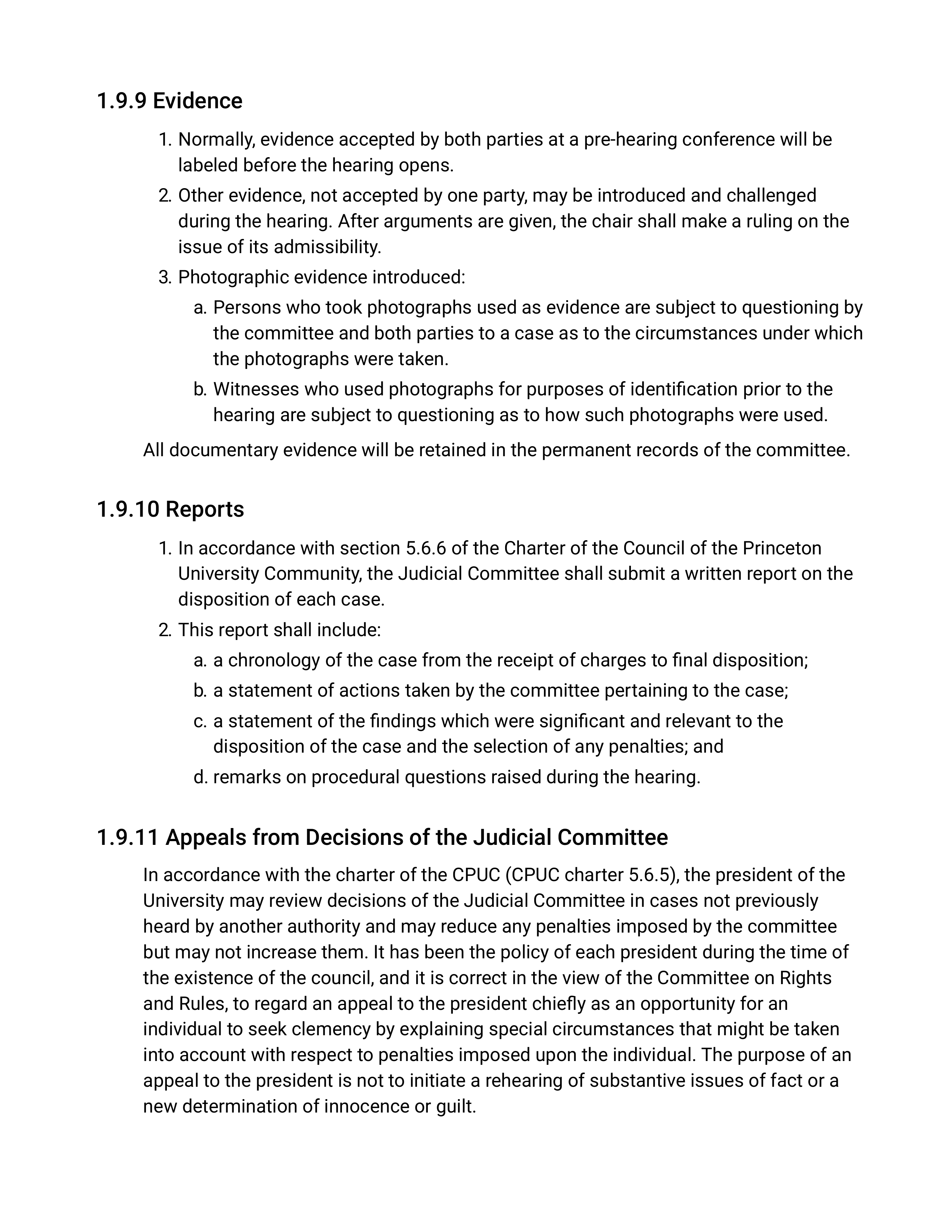 Princeton University Rights, Rules, Responsibilities Handbook — page 47