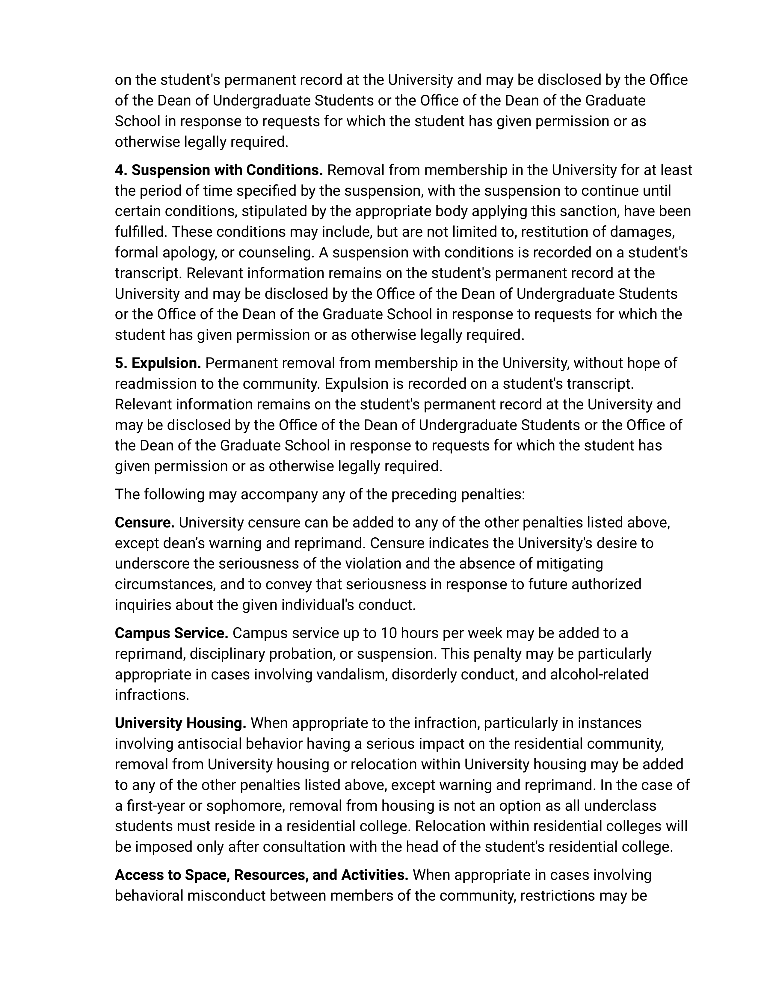 Princeton University Rights, Rules, Responsibilities Handbook — page 7