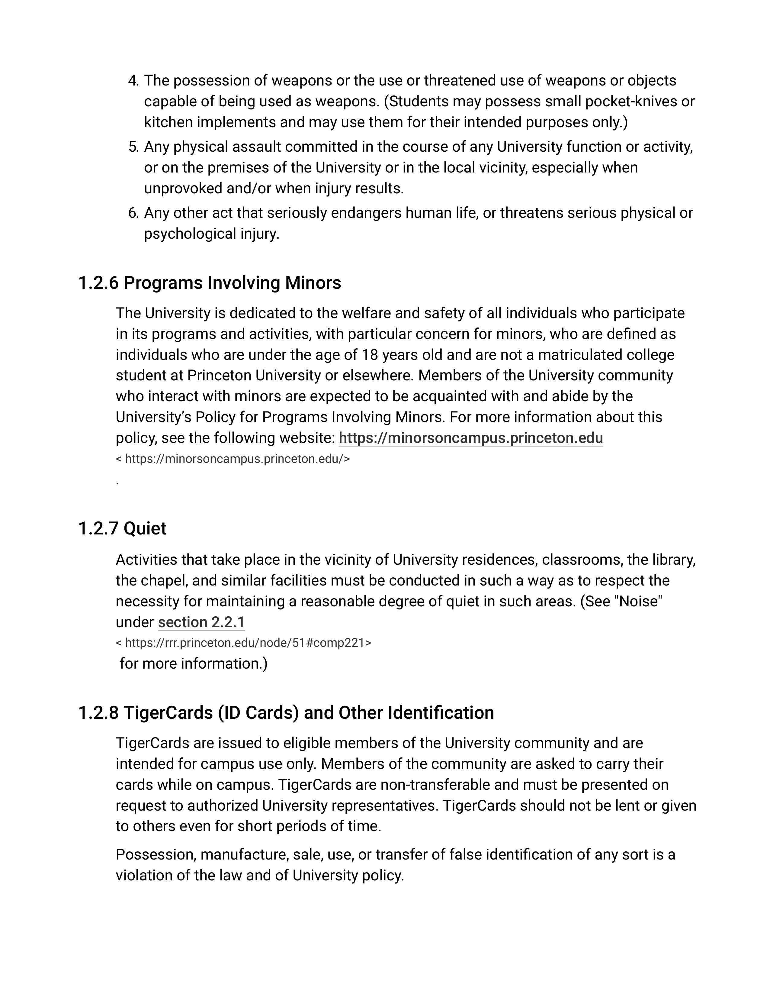 Princeton University’s Rights, Rules, Responsibilities Guide — page 14
