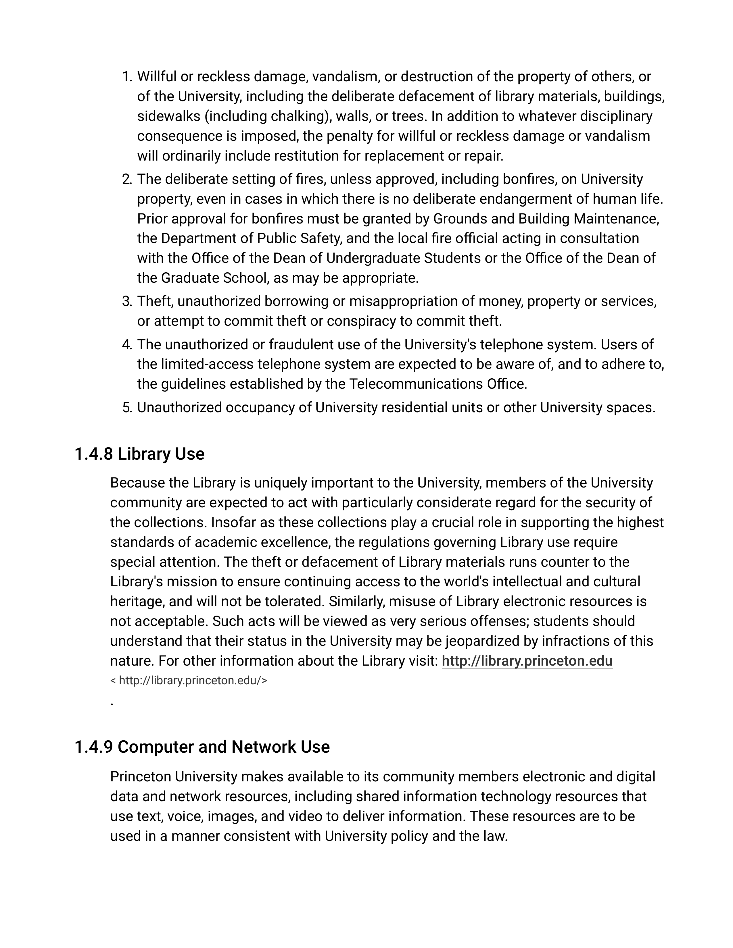 Princeton University’s Rights, Rules, Responsibilities Guide — page 21