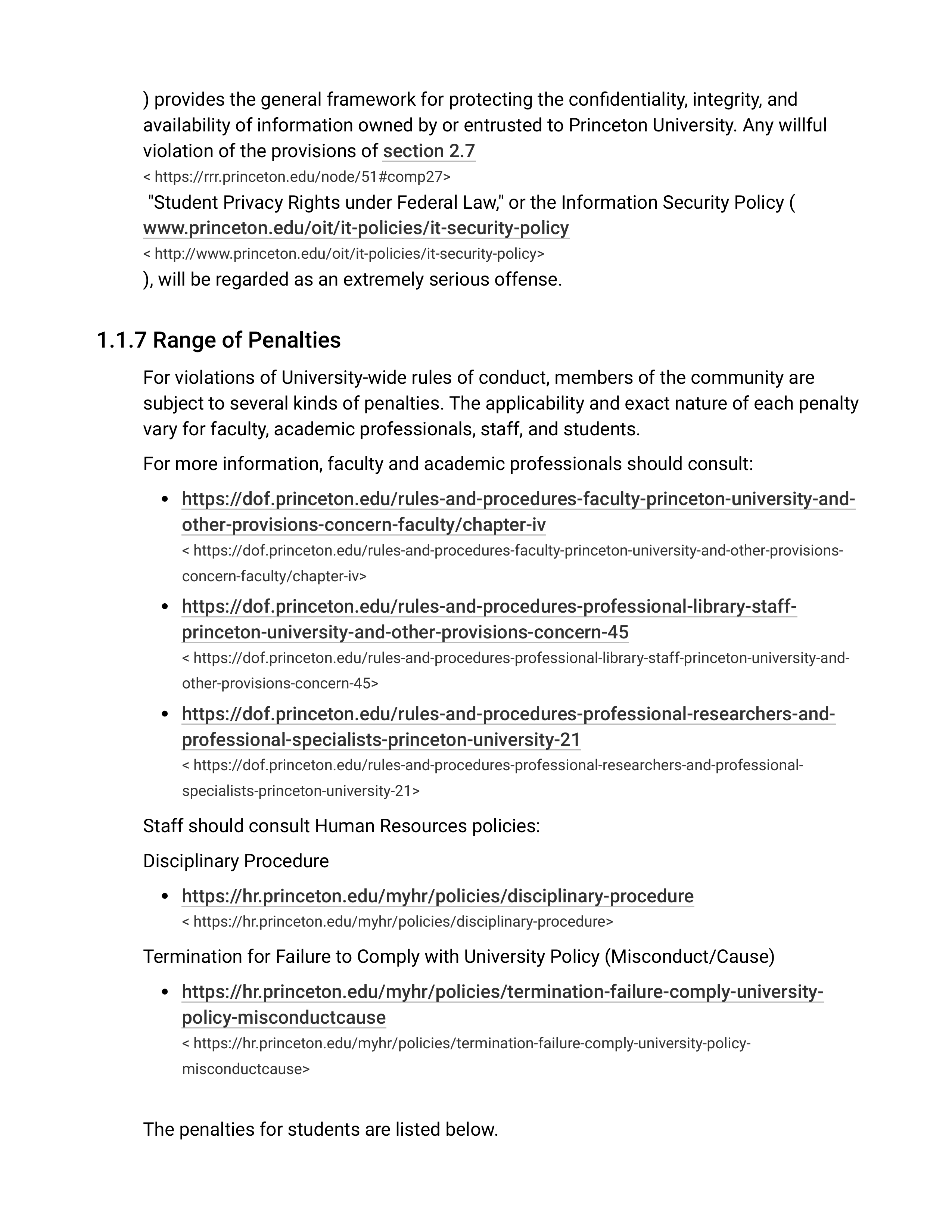 Princeton University’s Rights, Rules, Responsibilities Guide — page 5