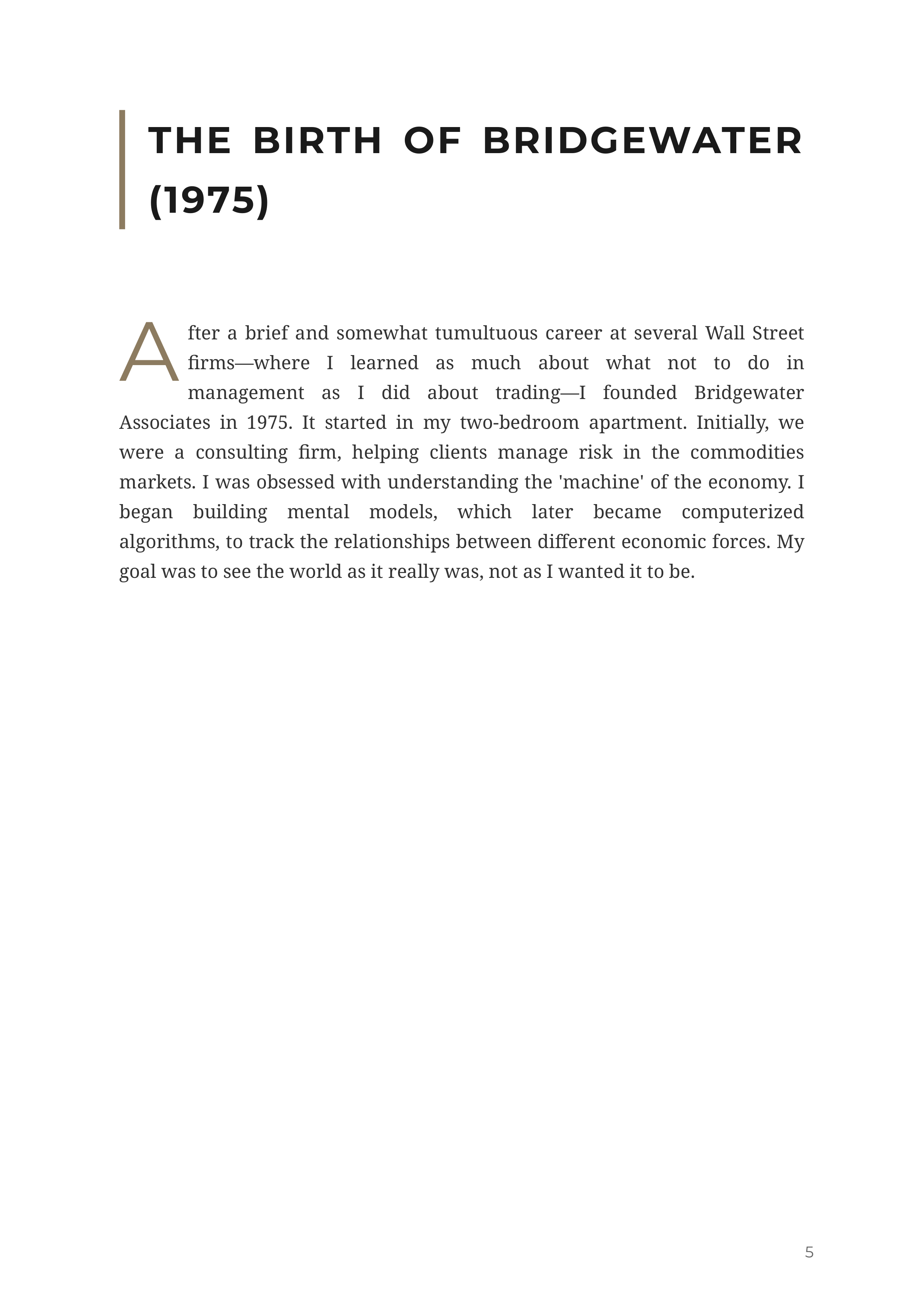 Principles Life and Work by Ray Dalio Bridgewater Founder Autobiography — page 5