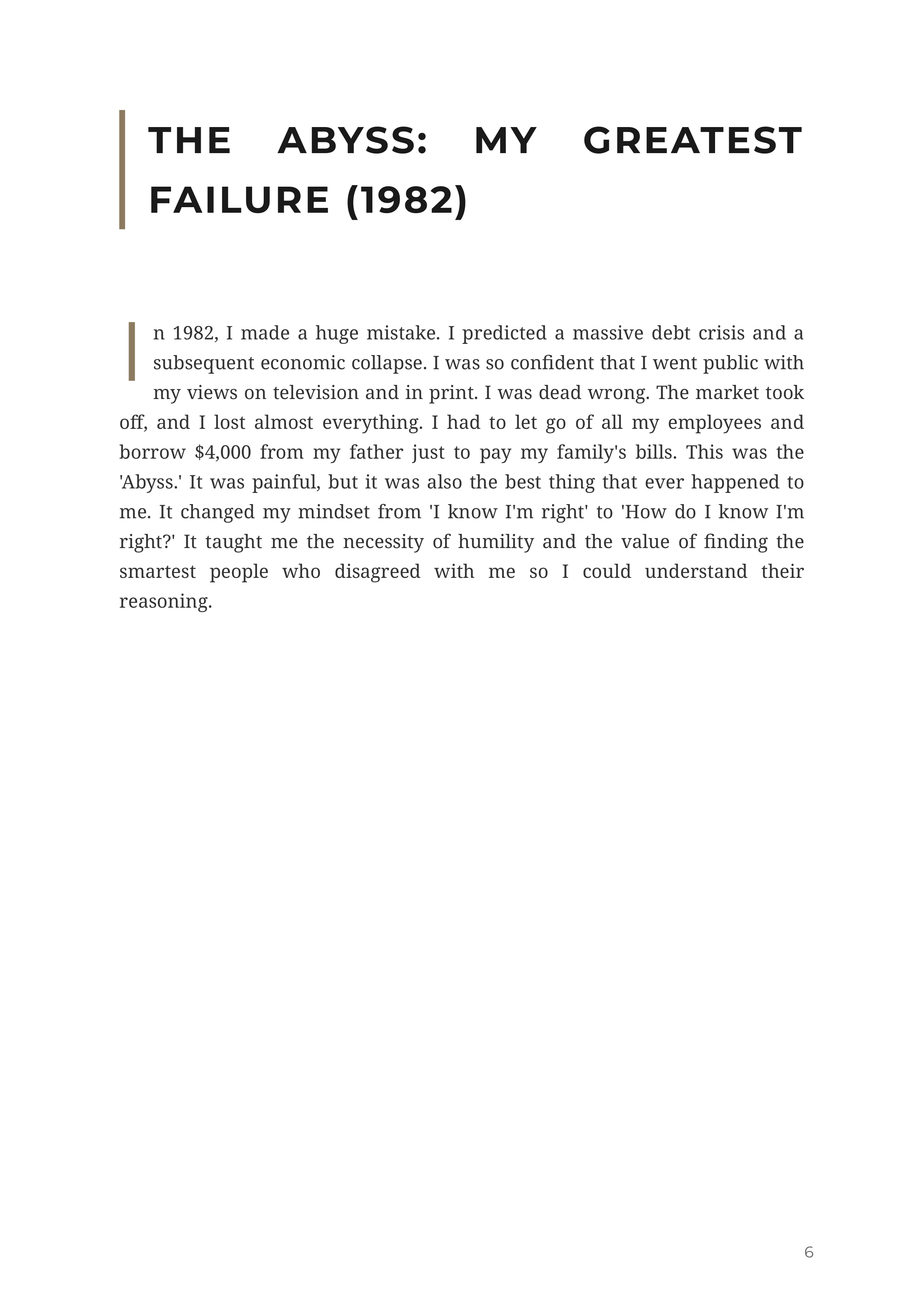 Principles Life and Work by Ray Dalio Bridgewater Founder Autobiography — page 6