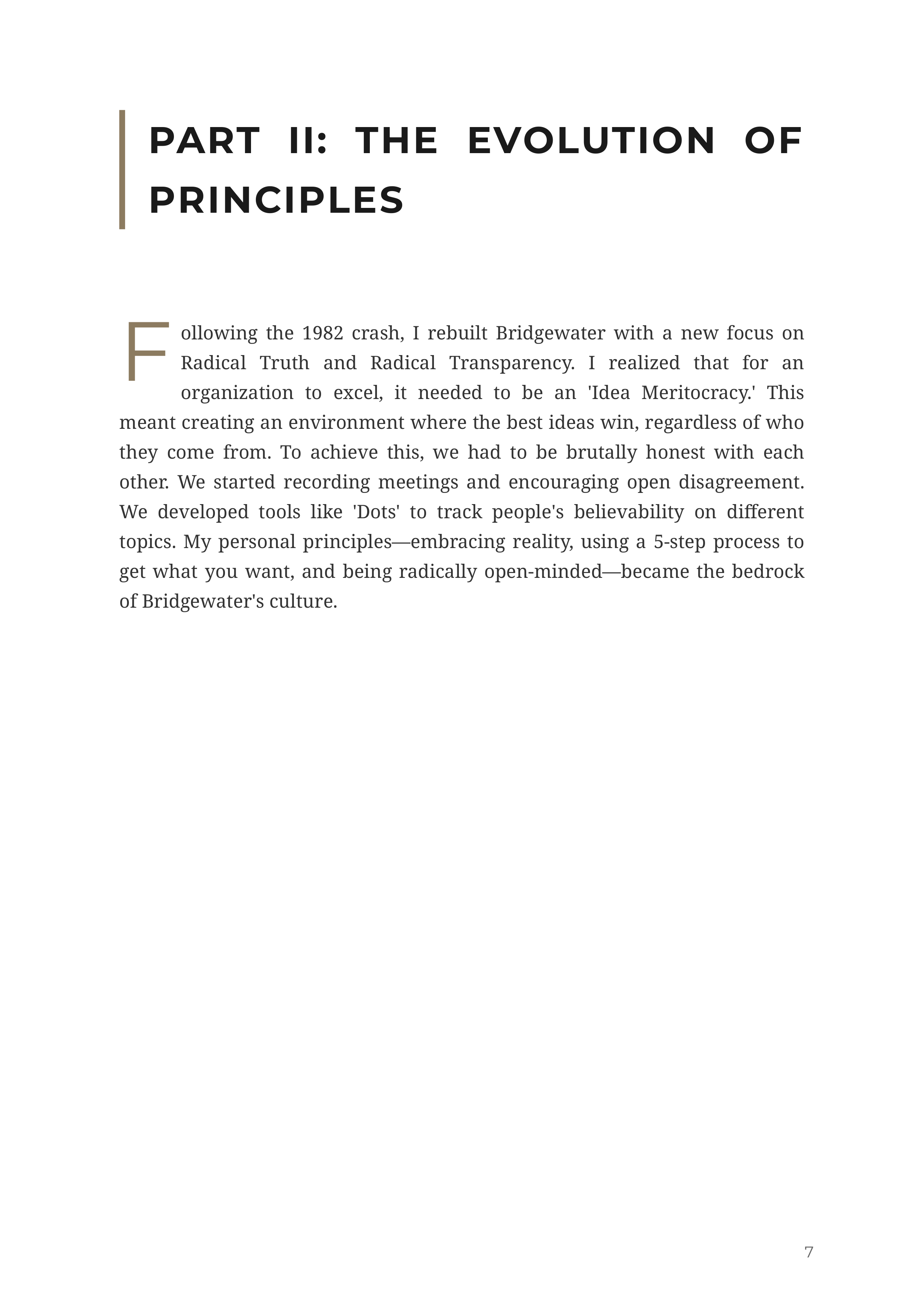 Principles Life and Work by Ray Dalio Bridgewater Founder Autobiography — page 7