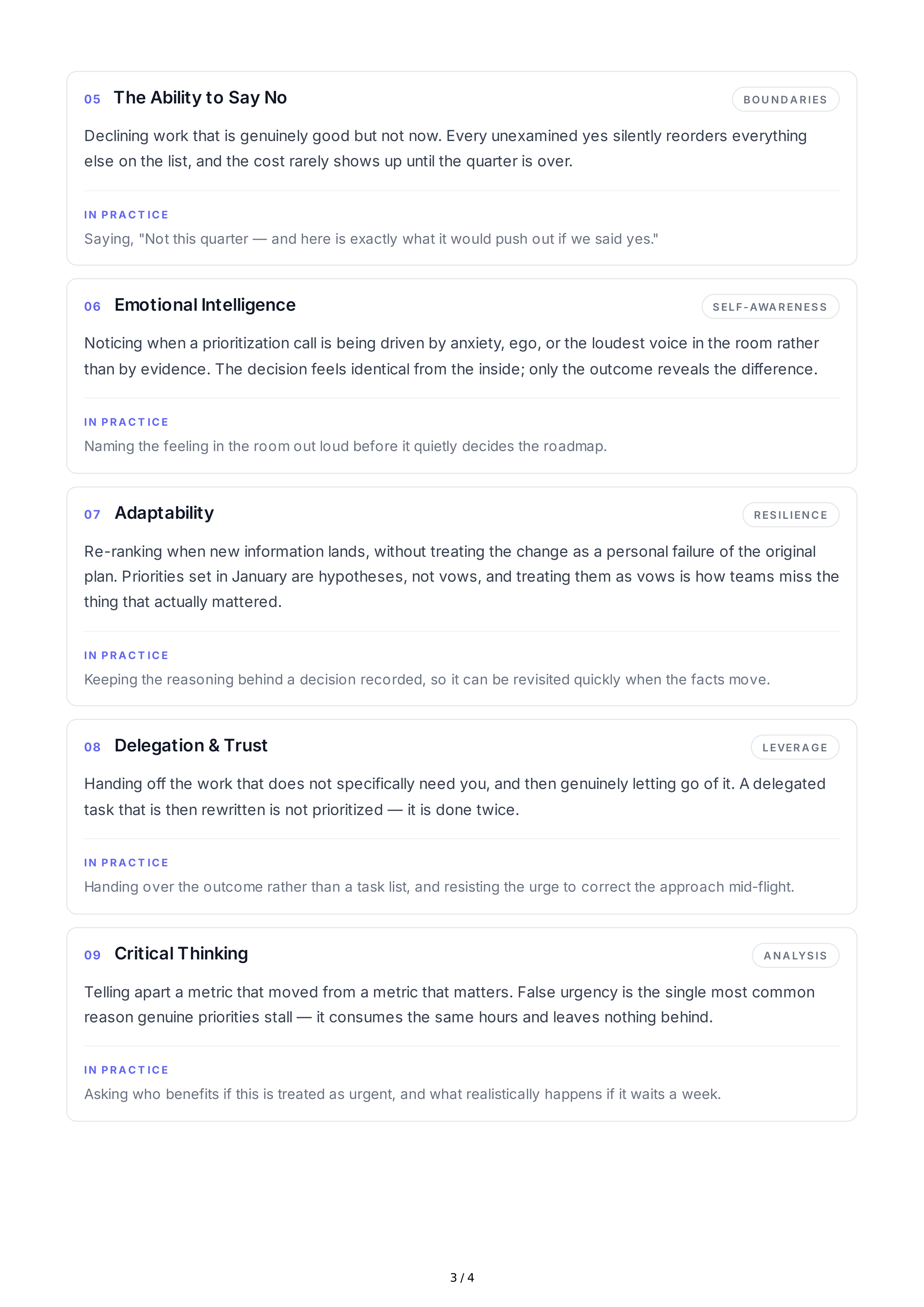 Prioritization Soft Skills — page 3