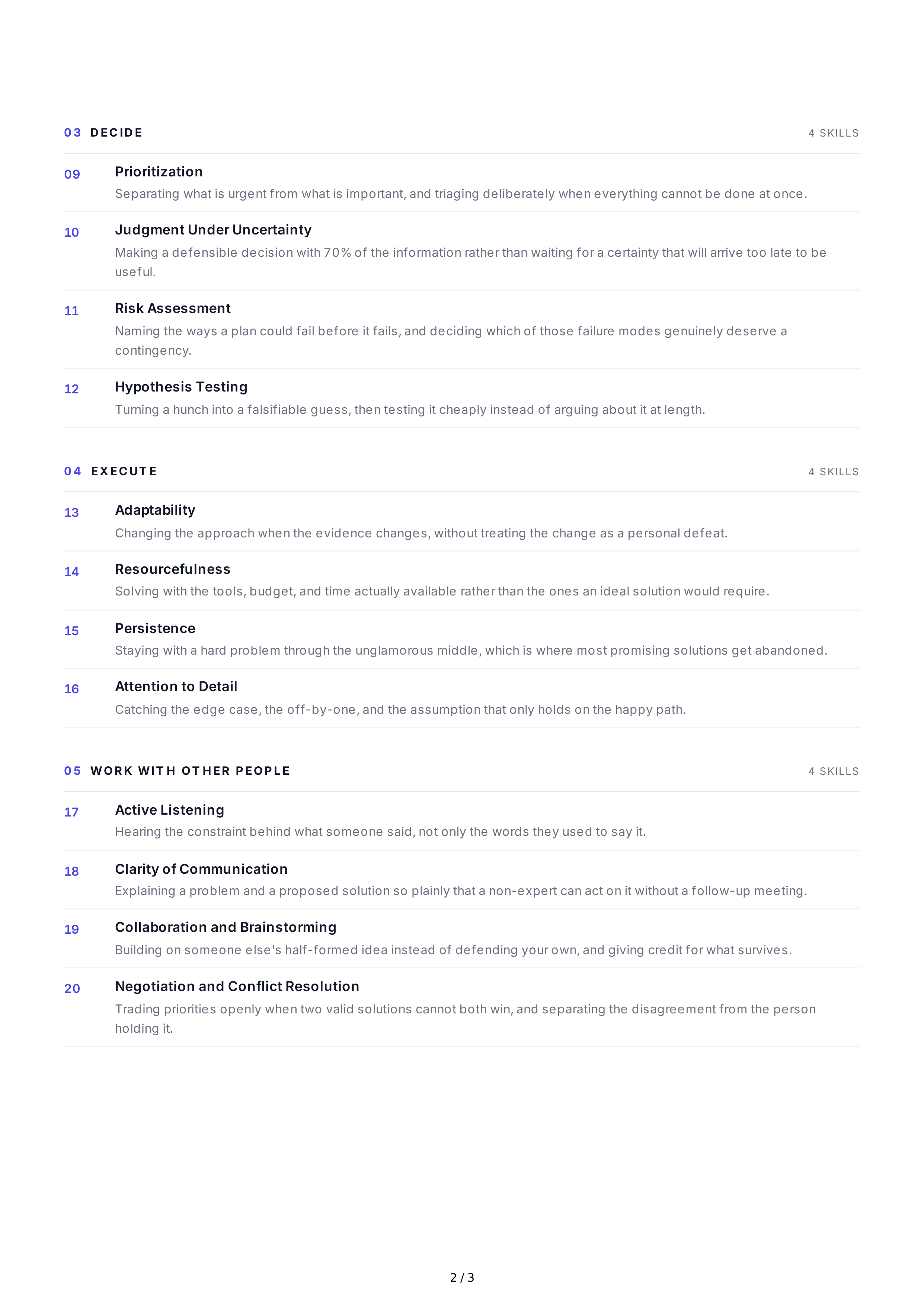 Problem-Solving Soft Skills — page 2