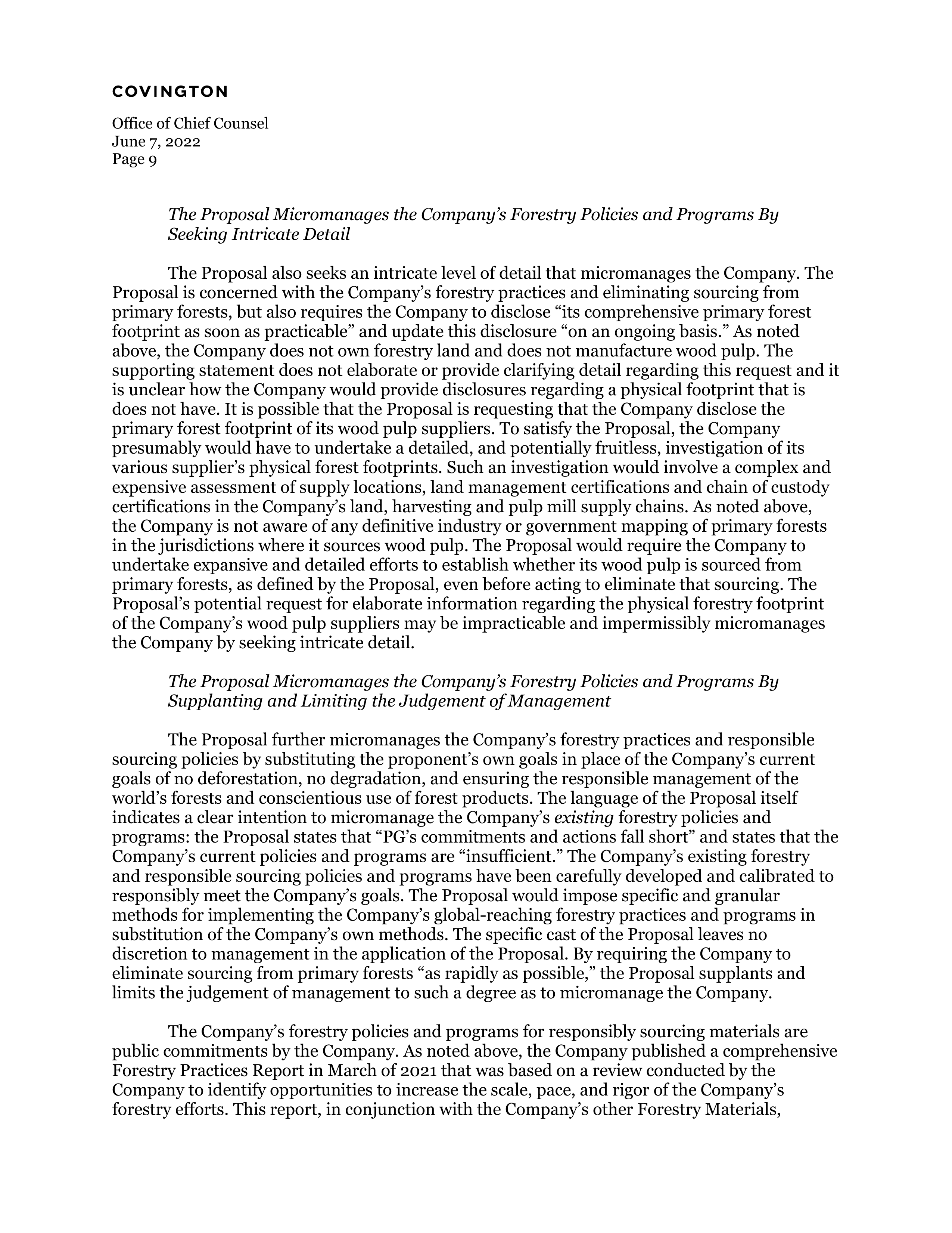 Procter and Gamble Proposal  — page 10
