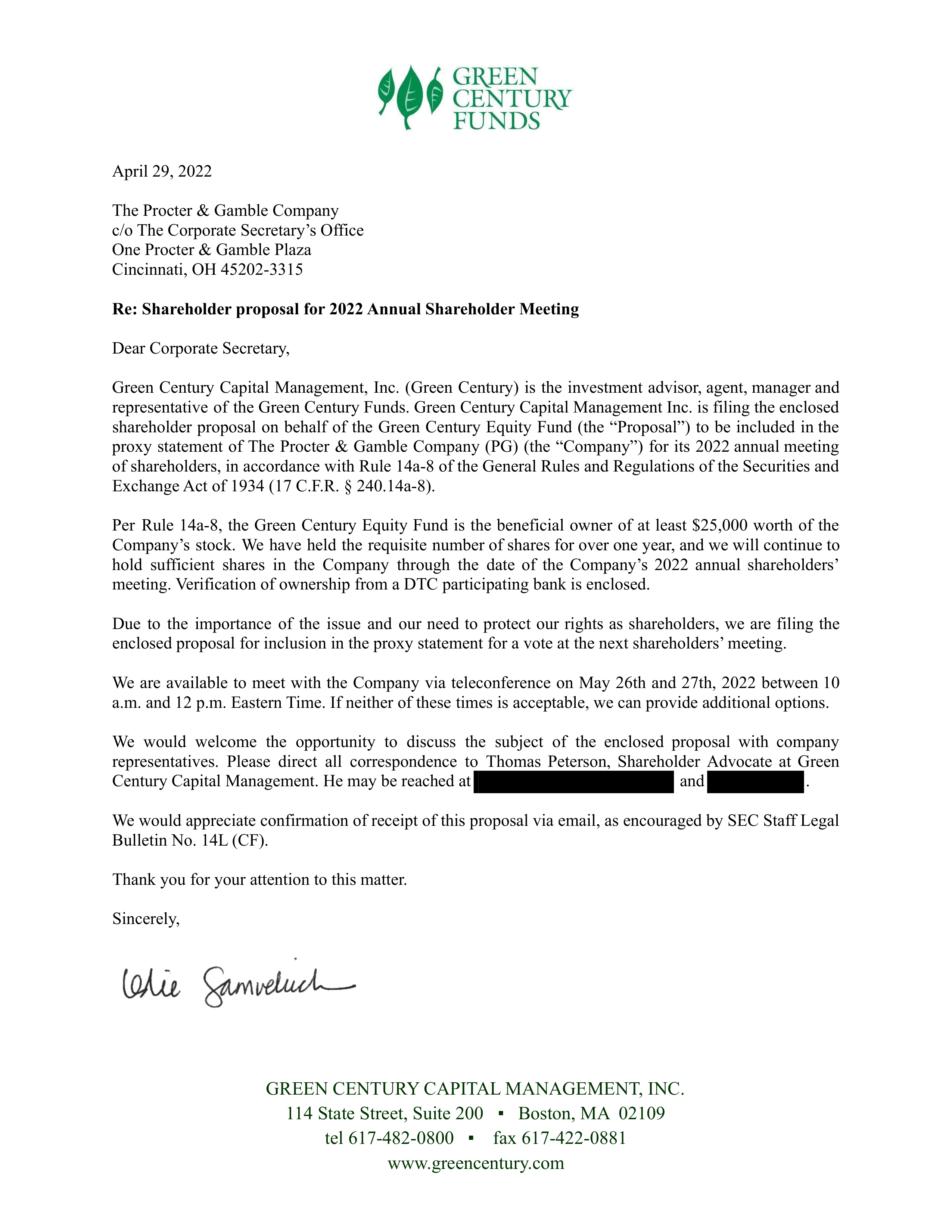 Procter and Gamble Proposal  — page 16