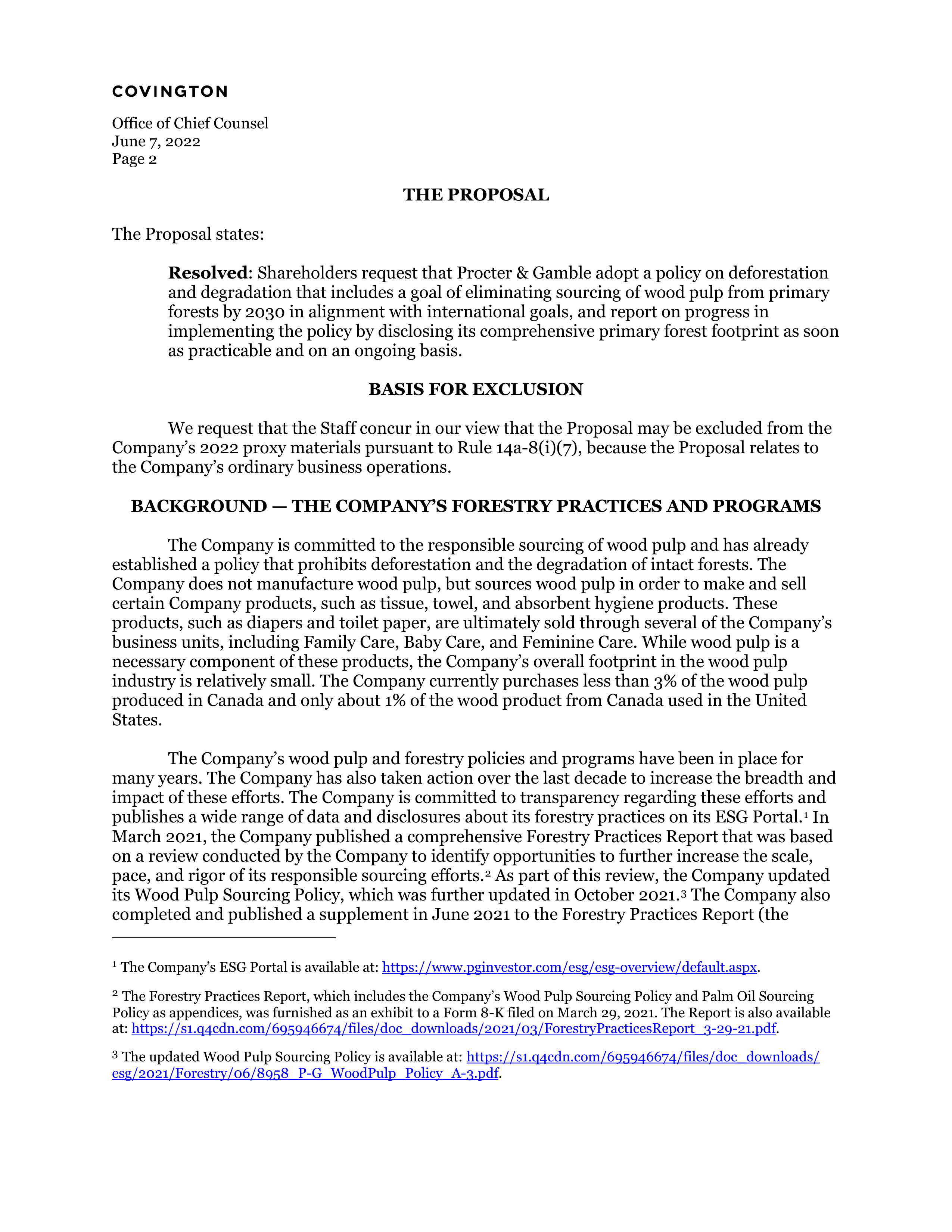 Procter and Gamble Proposal  — page 3