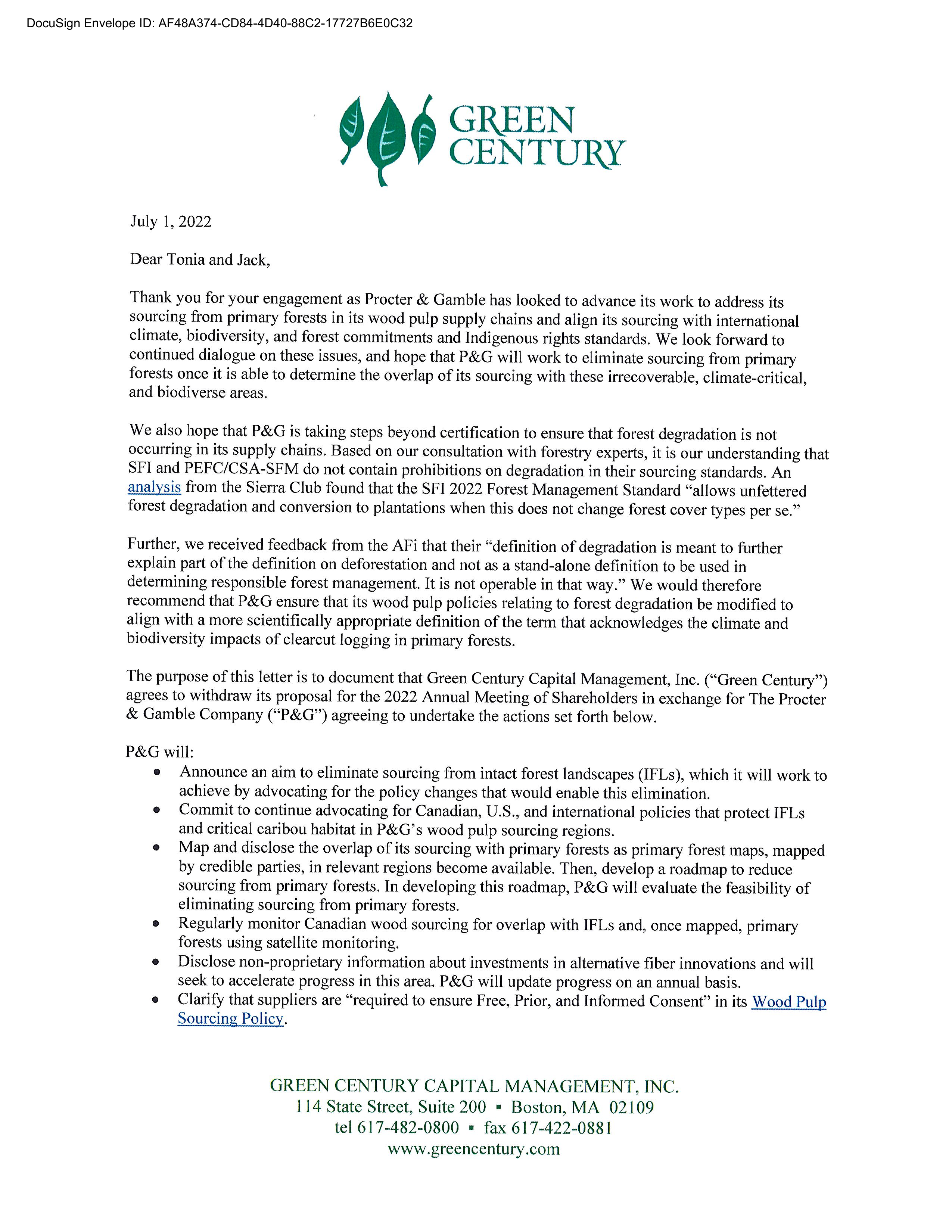 Procter and Gamble Proposal  — page 43