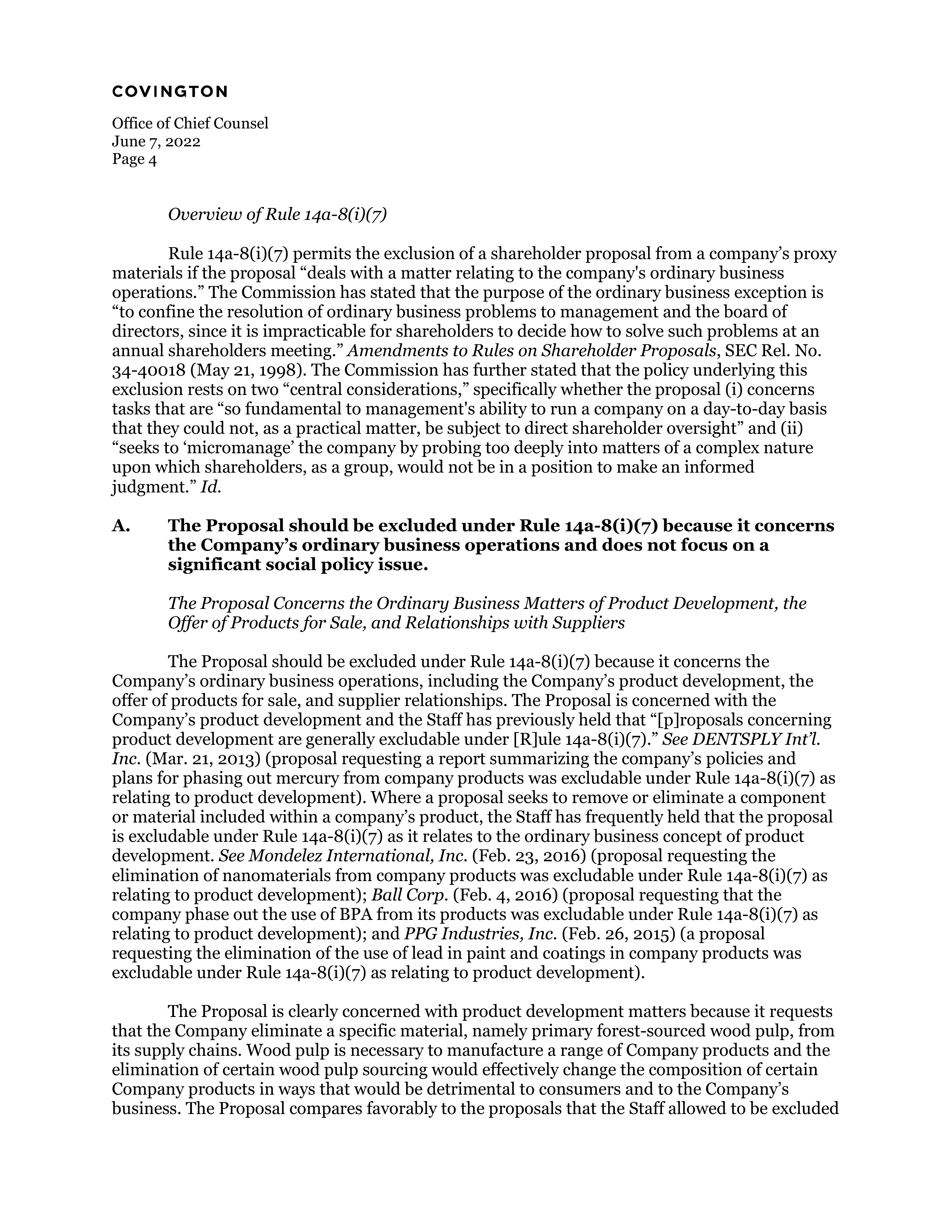 Procter and Gamble Proposal  — page 5