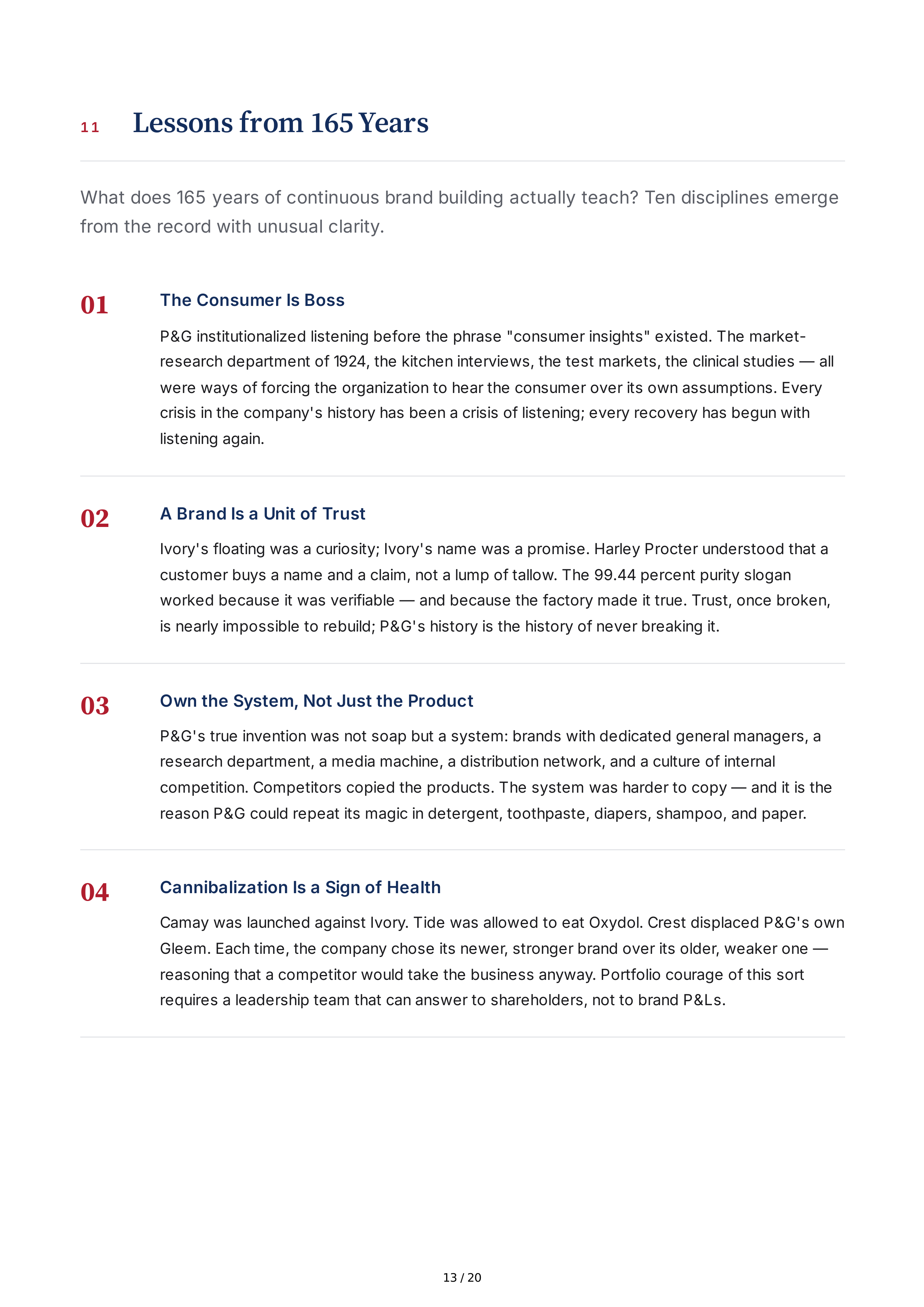 Procter & Gamble Rising Tide Biography — page 13