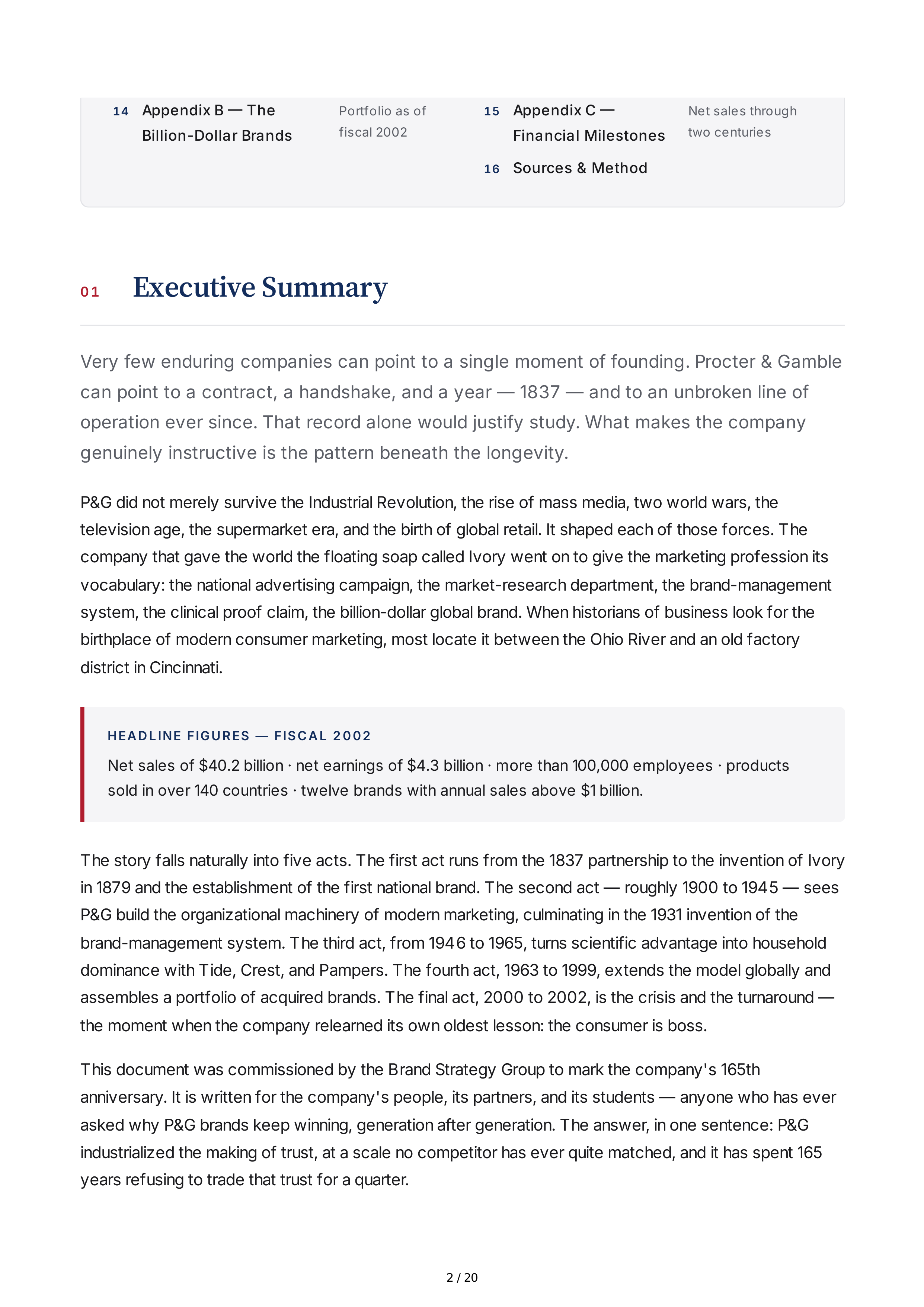 Procter & Gamble Rising Tide Biography — page 2