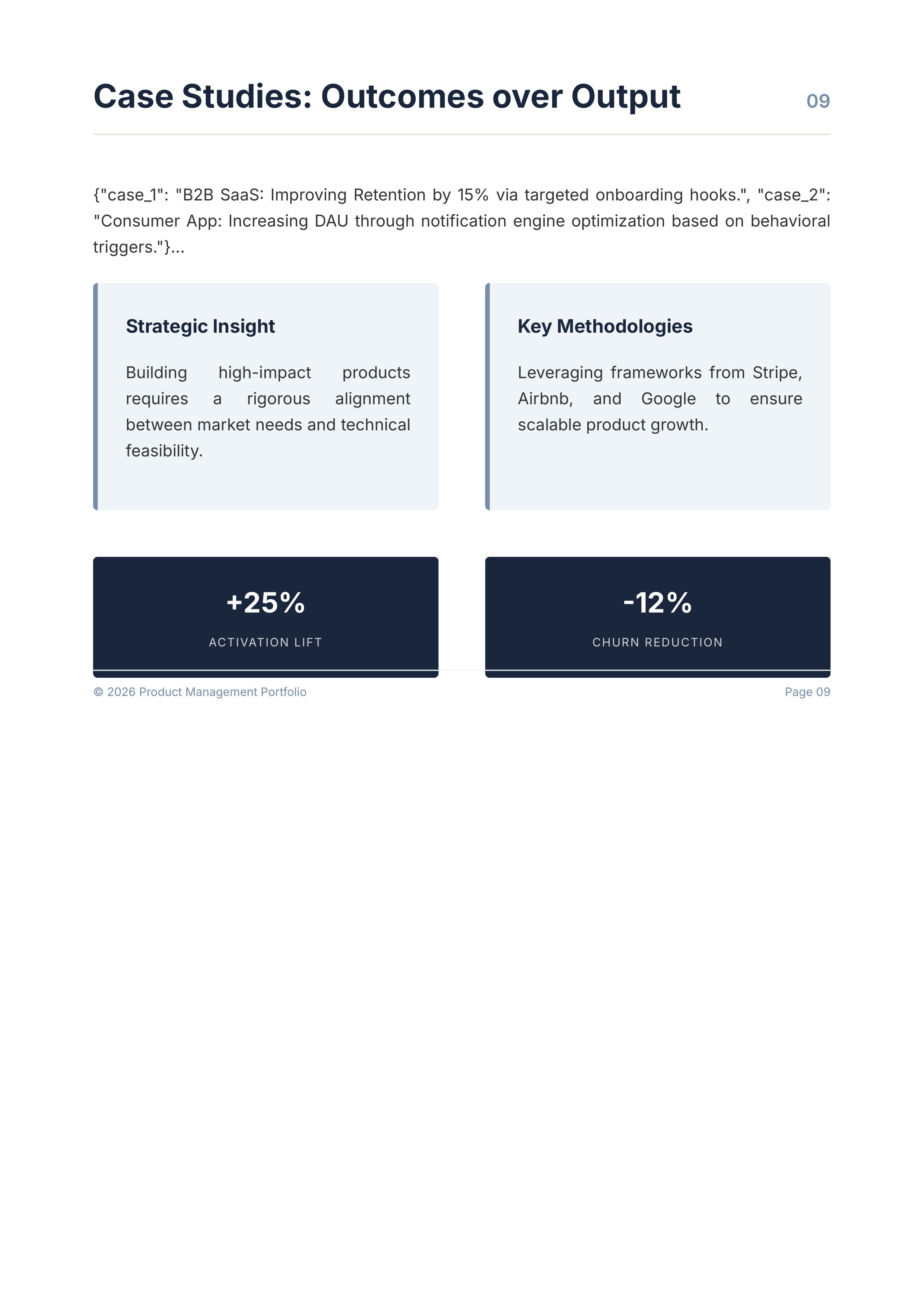 Product Managers Metrics-Driven Launch Case Portfolio — page 10