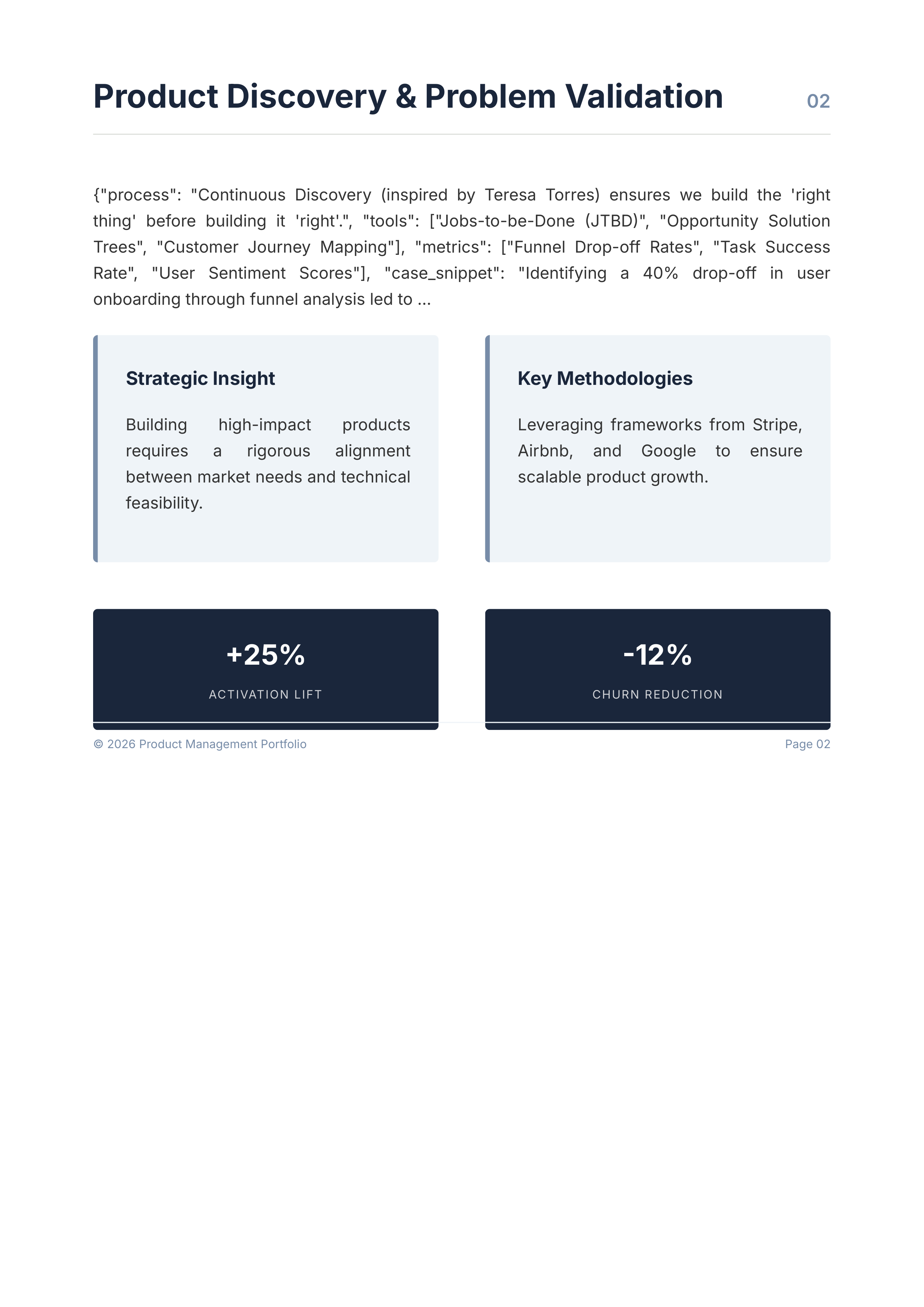 Product Managers Metrics-Driven Launch Case Portfolio — page 3