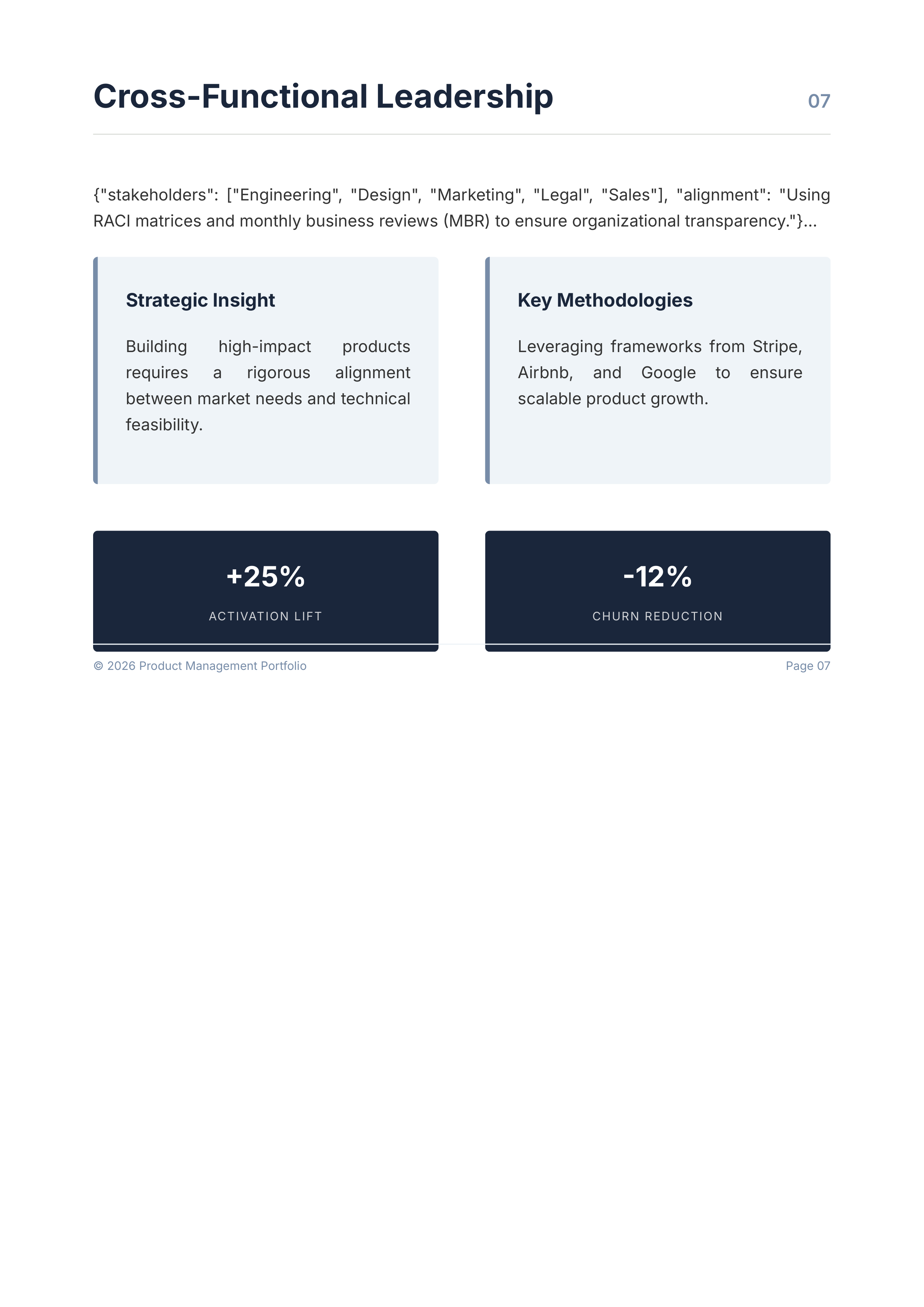 Product Managers Metrics-Driven Launch Case Portfolio — page 8