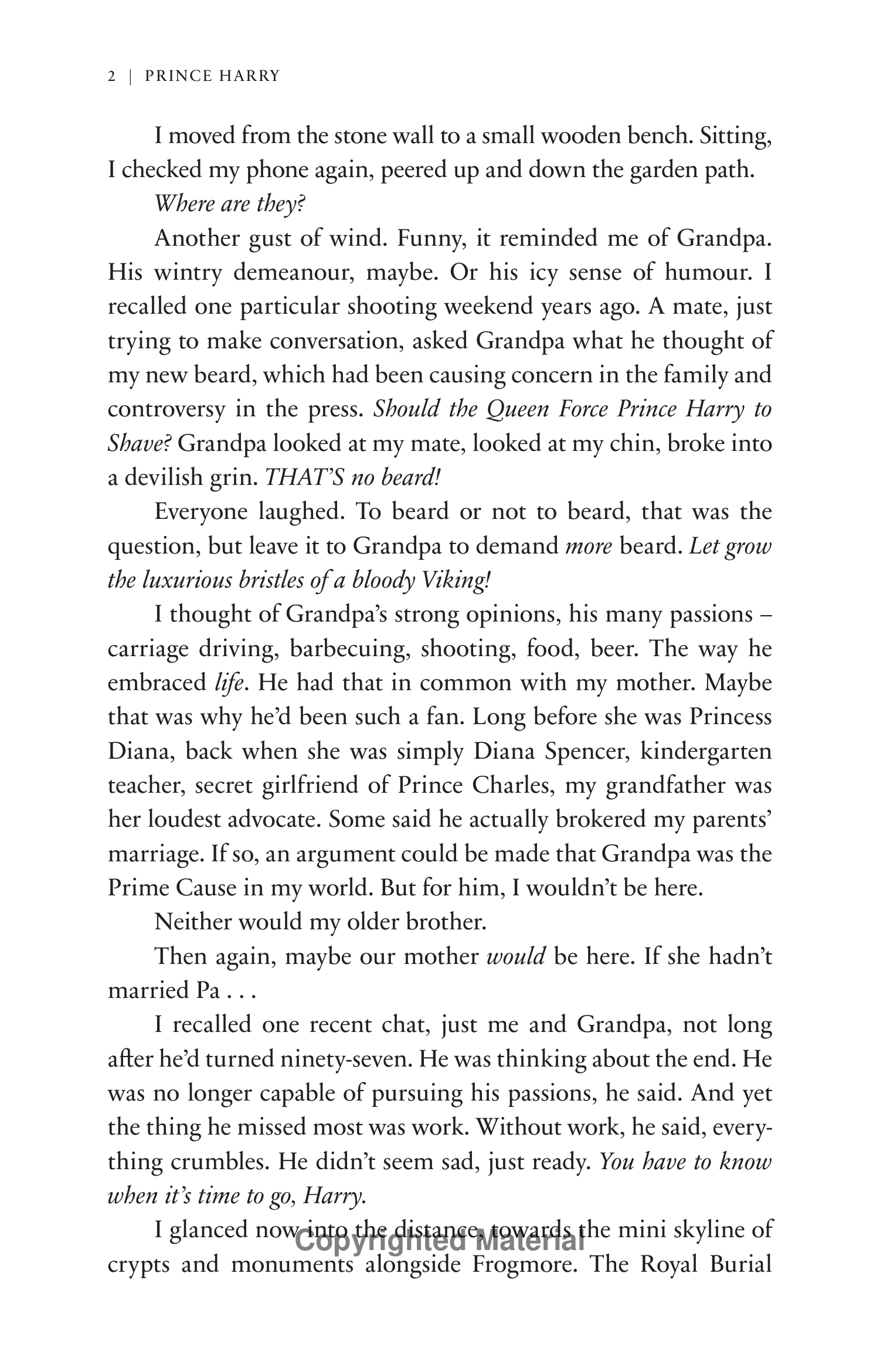 Professional Ghostwriters Prince Harry, Duke of Sussex Biography — page 13