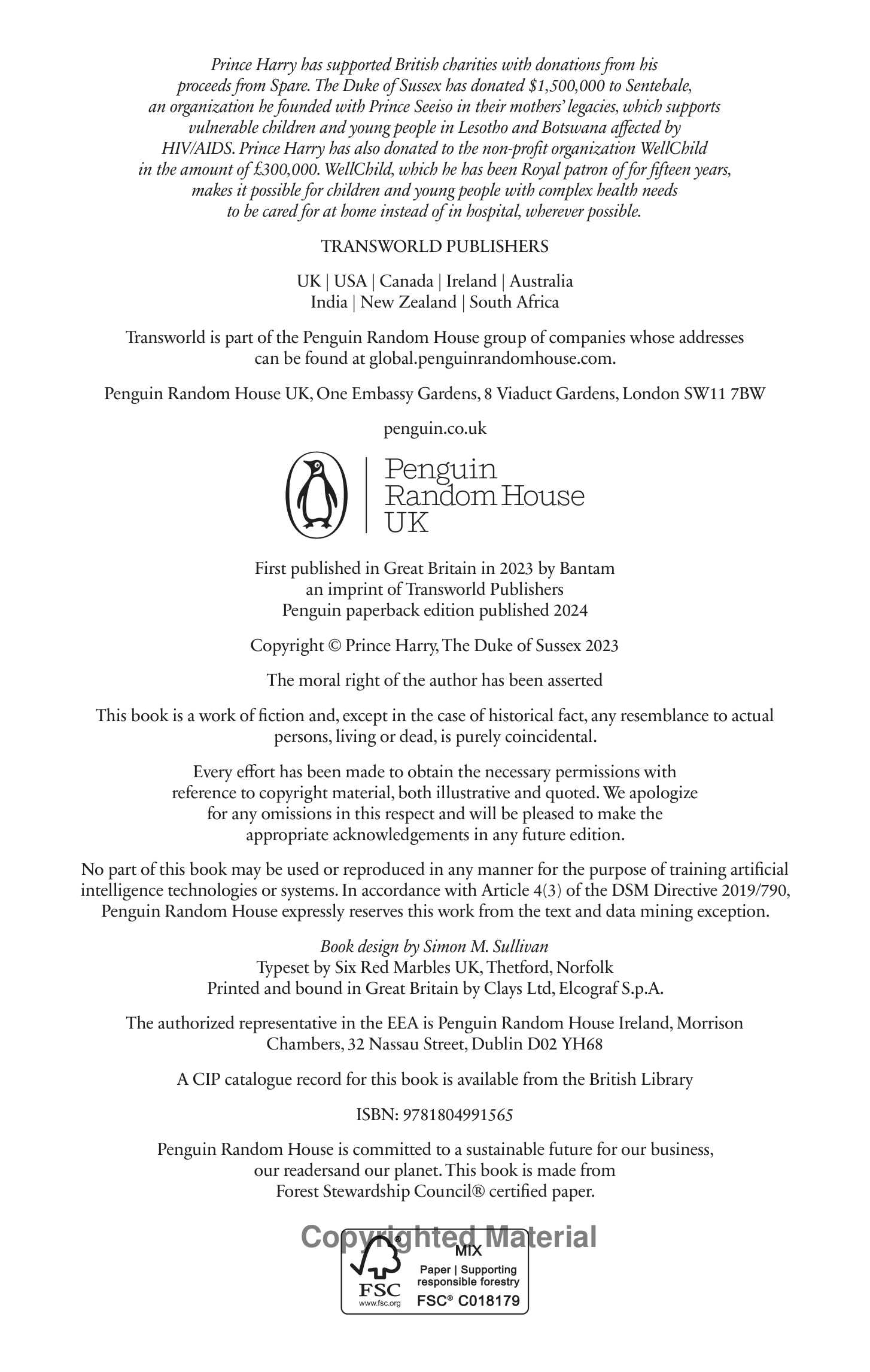 Professional Ghostwriters Prince Harry, Duke of Sussex Biography — page 7