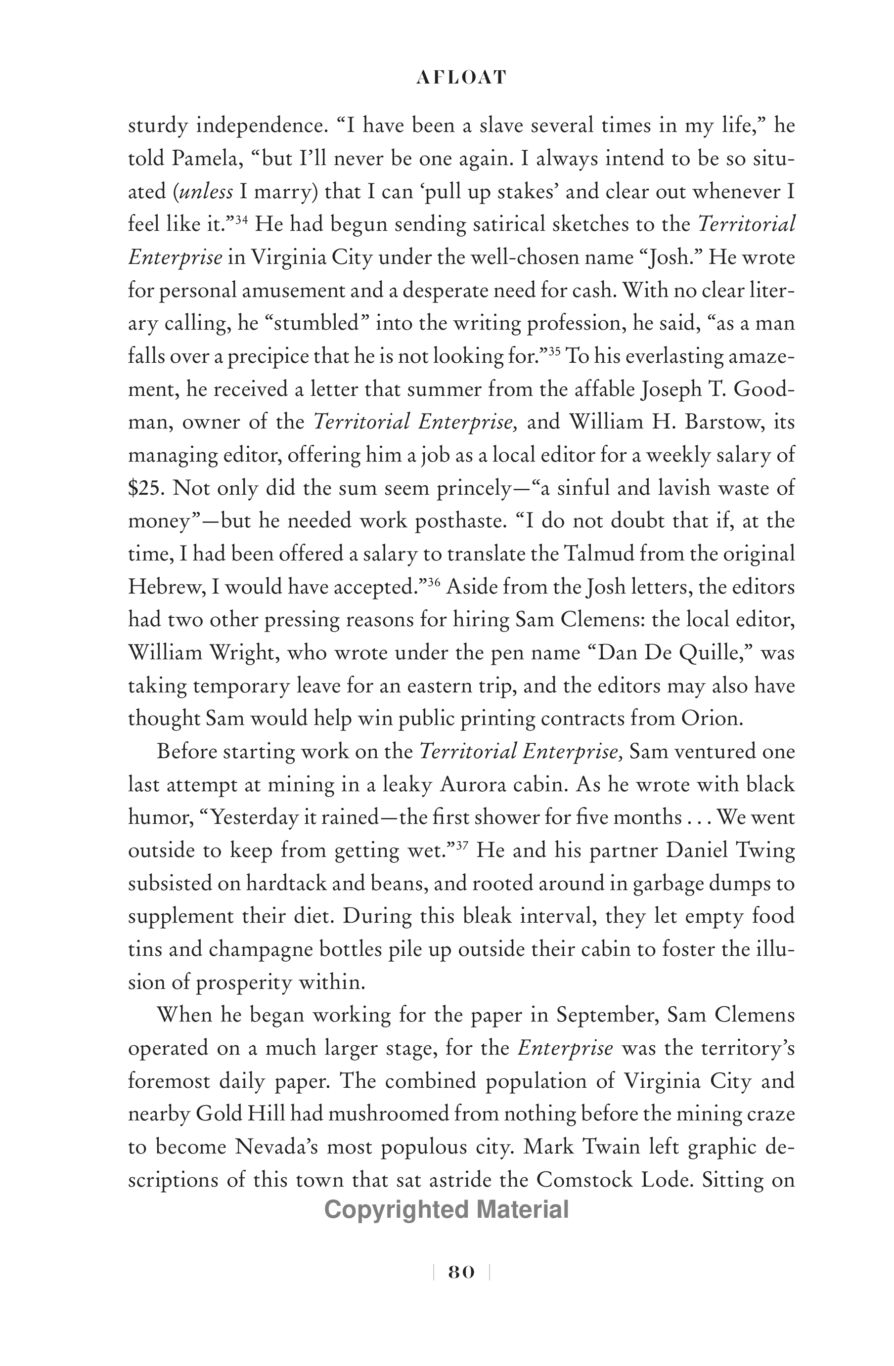 Professional Historians Mark Twain Biography by Ron Chernow — page 101
