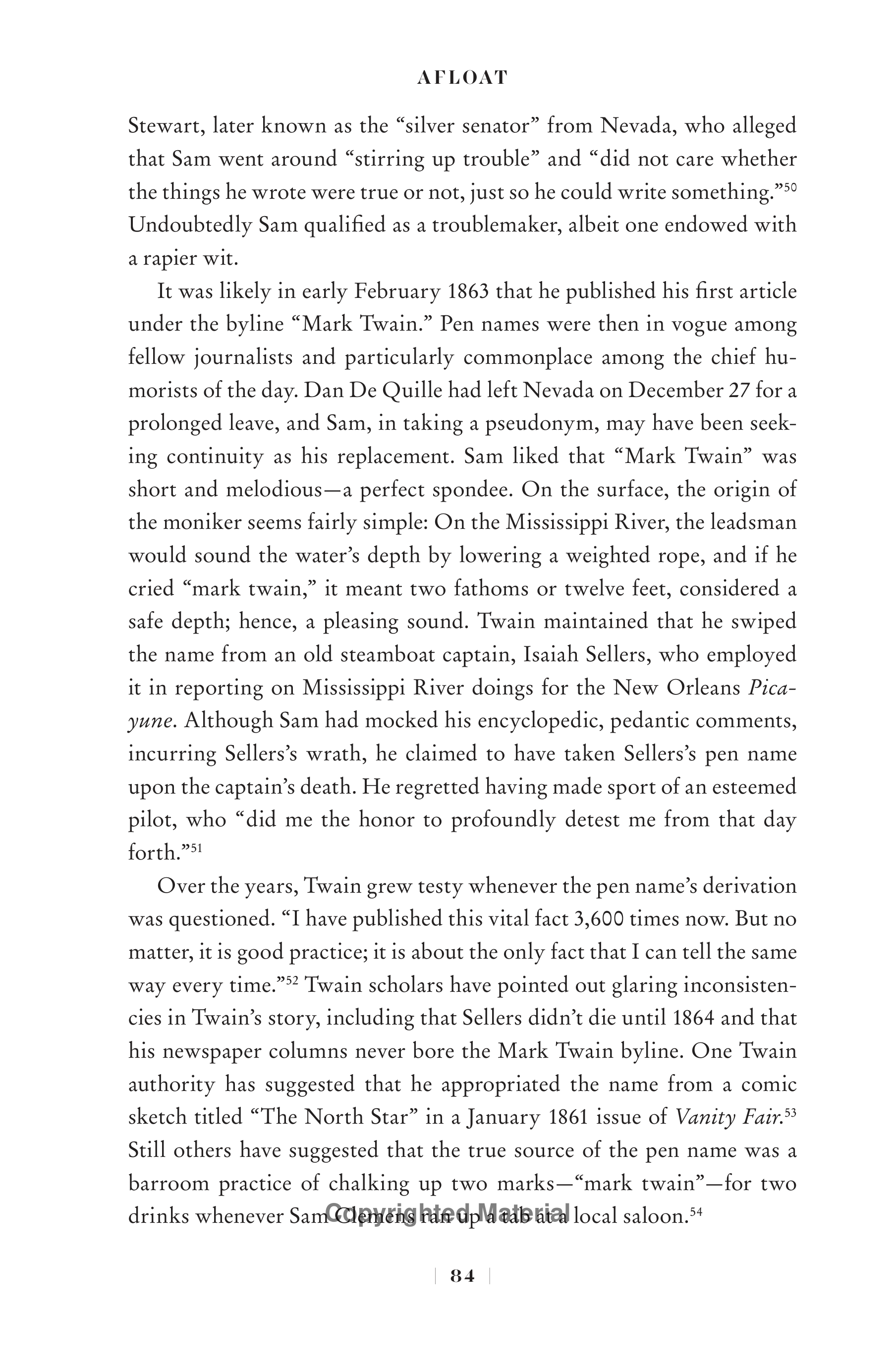 Professional Historians Mark Twain Biography by Ron Chernow — page 105