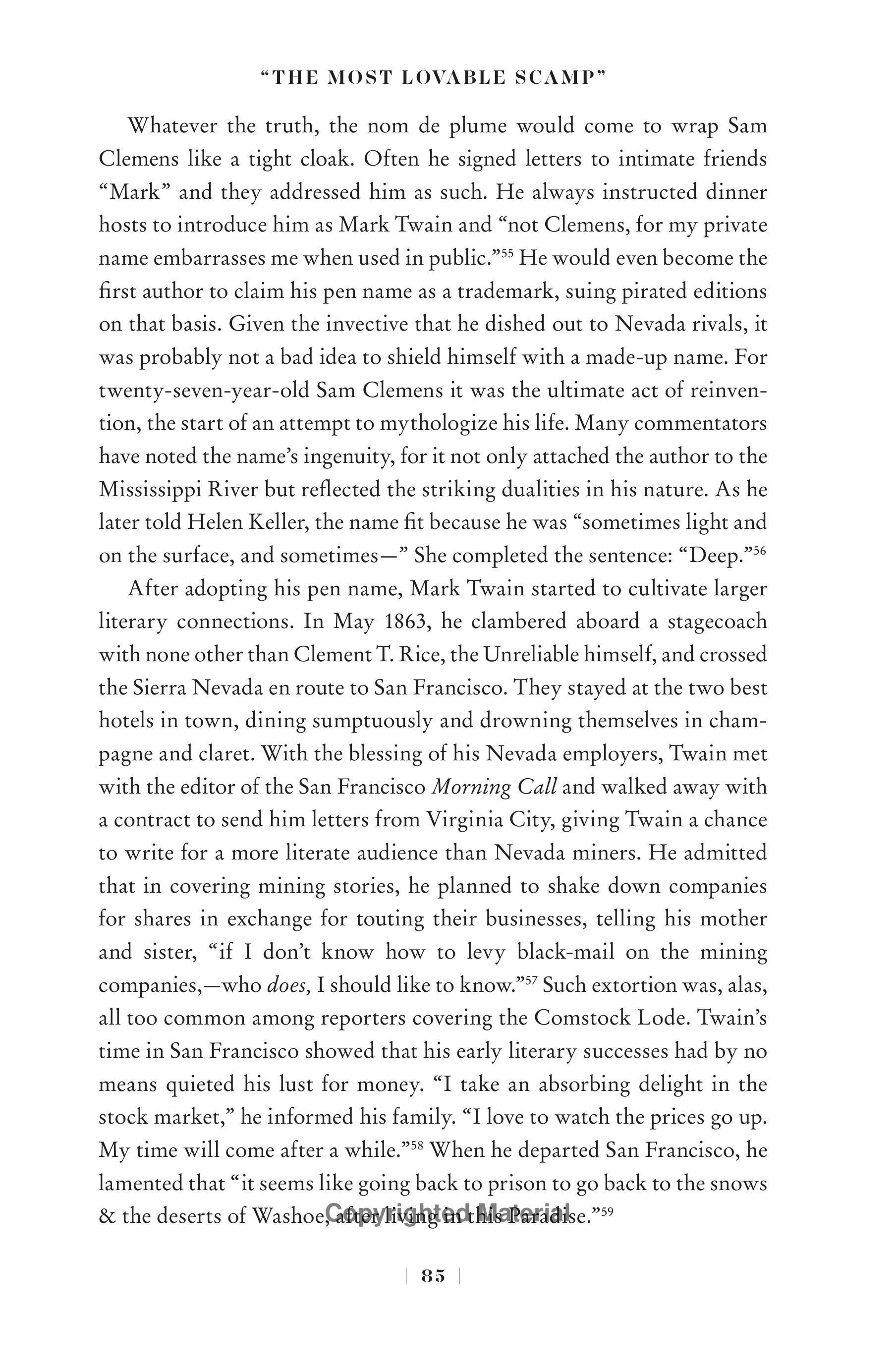 Professional Historians Mark Twain Biography by Ron Chernow — page 106