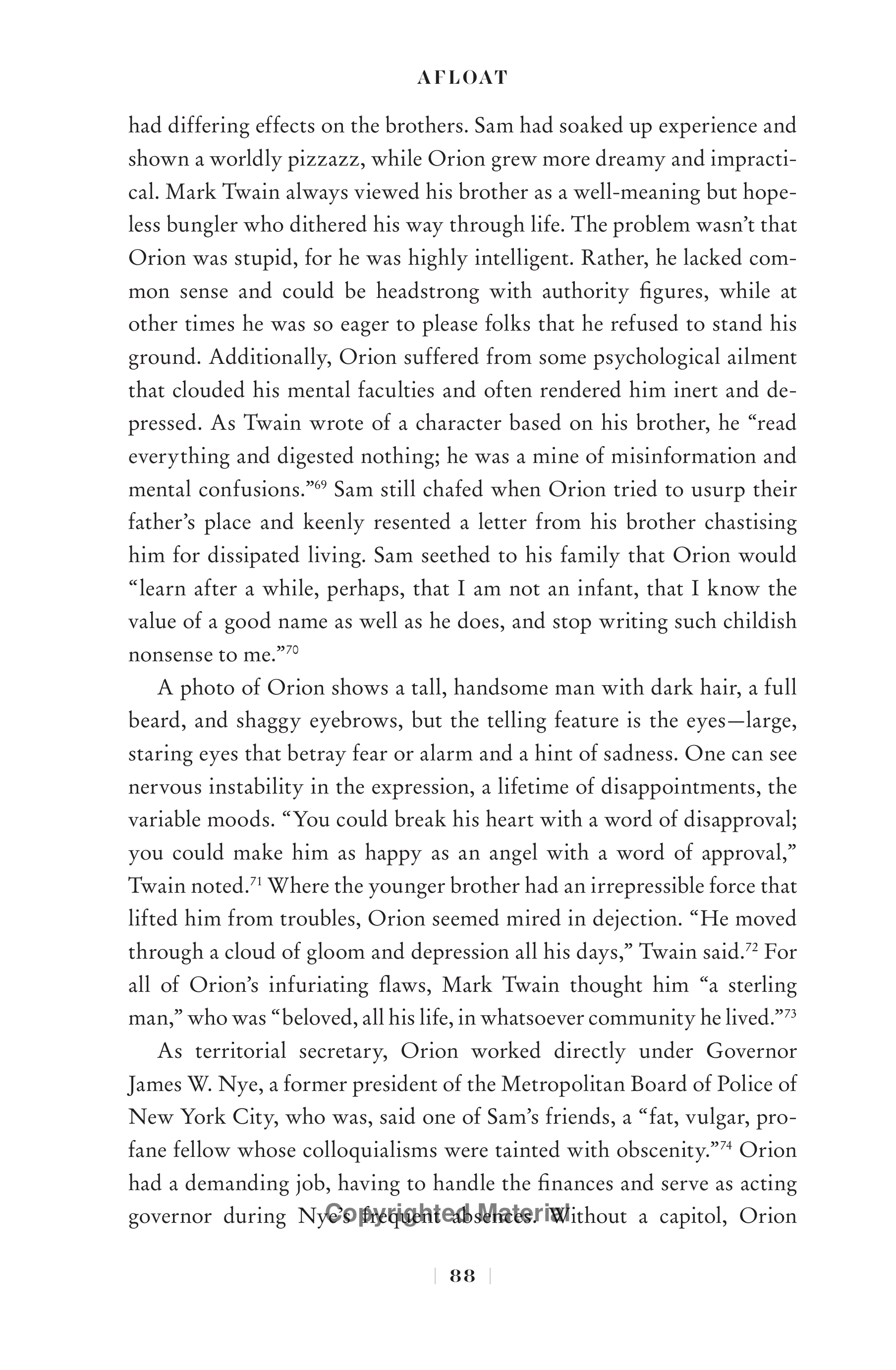 Professional Historians Mark Twain Biography by Ron Chernow — page 109