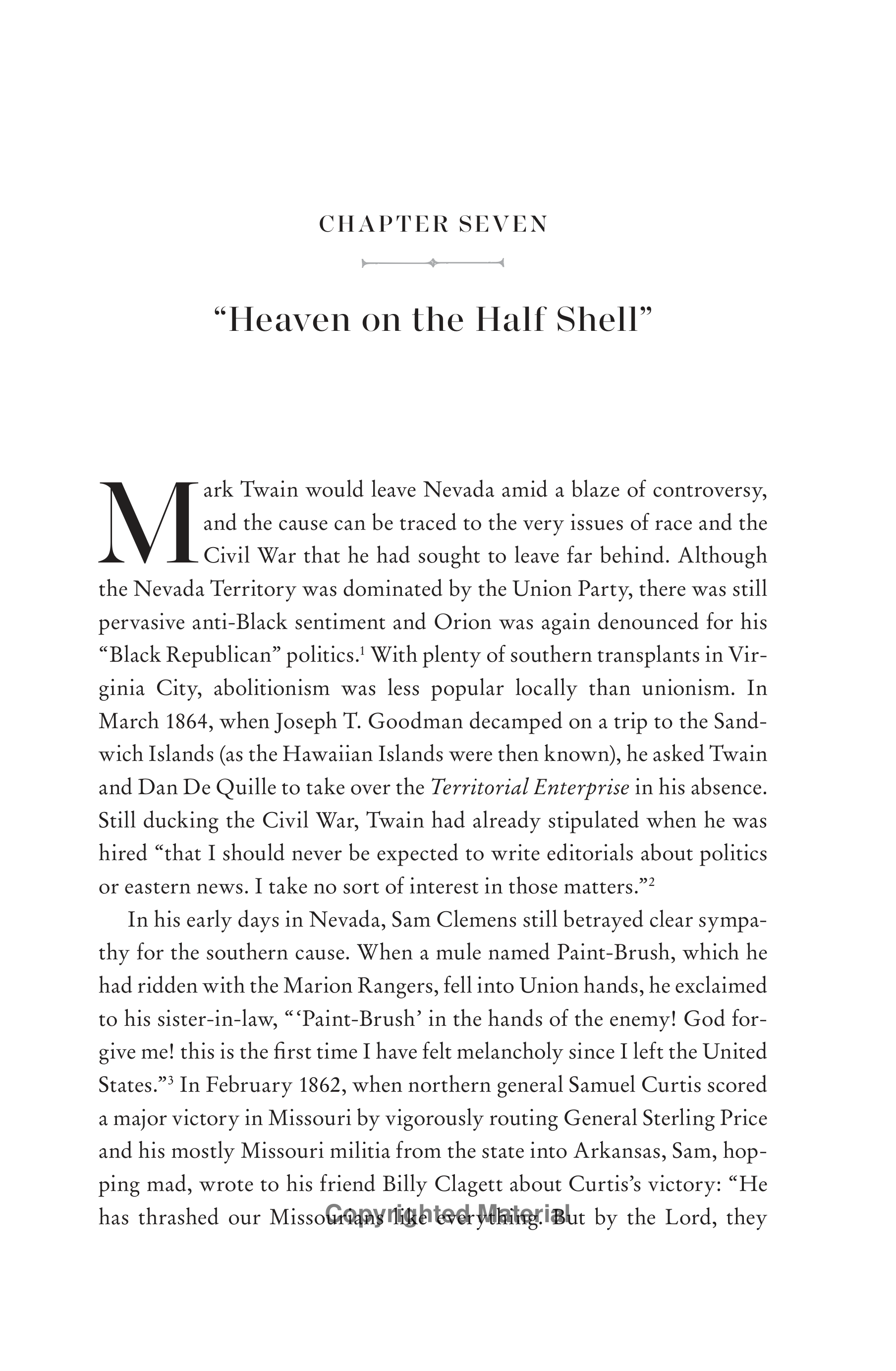 Professional Historians Mark Twain Biography by Ron Chernow — page 112