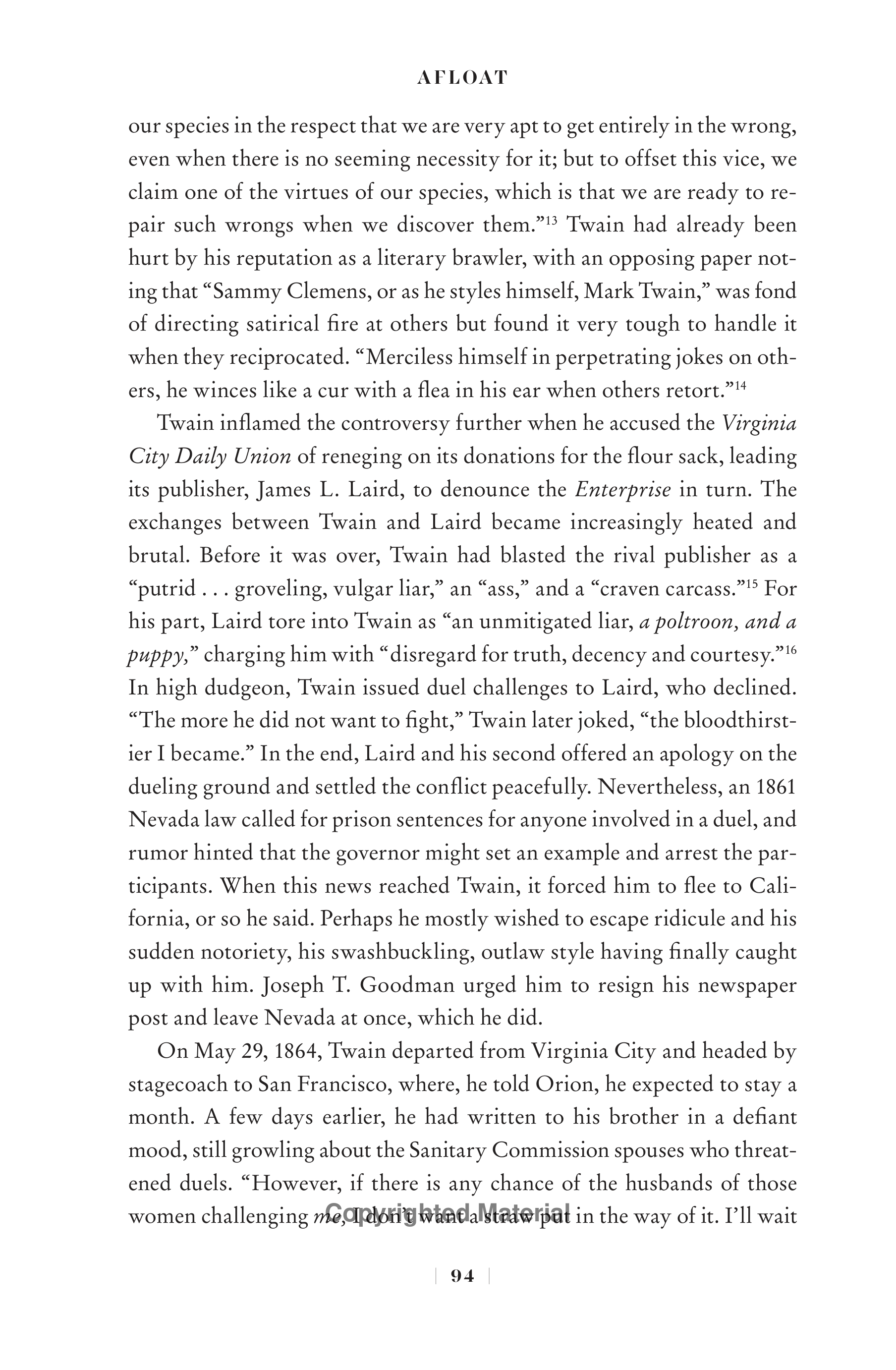 Professional Historians Mark Twain Biography by Ron Chernow — page 115