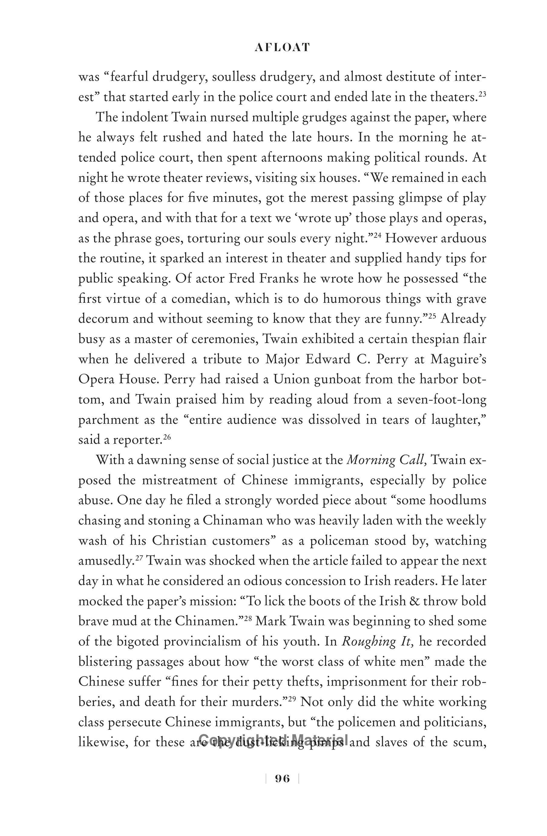 Professional Historians Mark Twain Biography by Ron Chernow — page 117