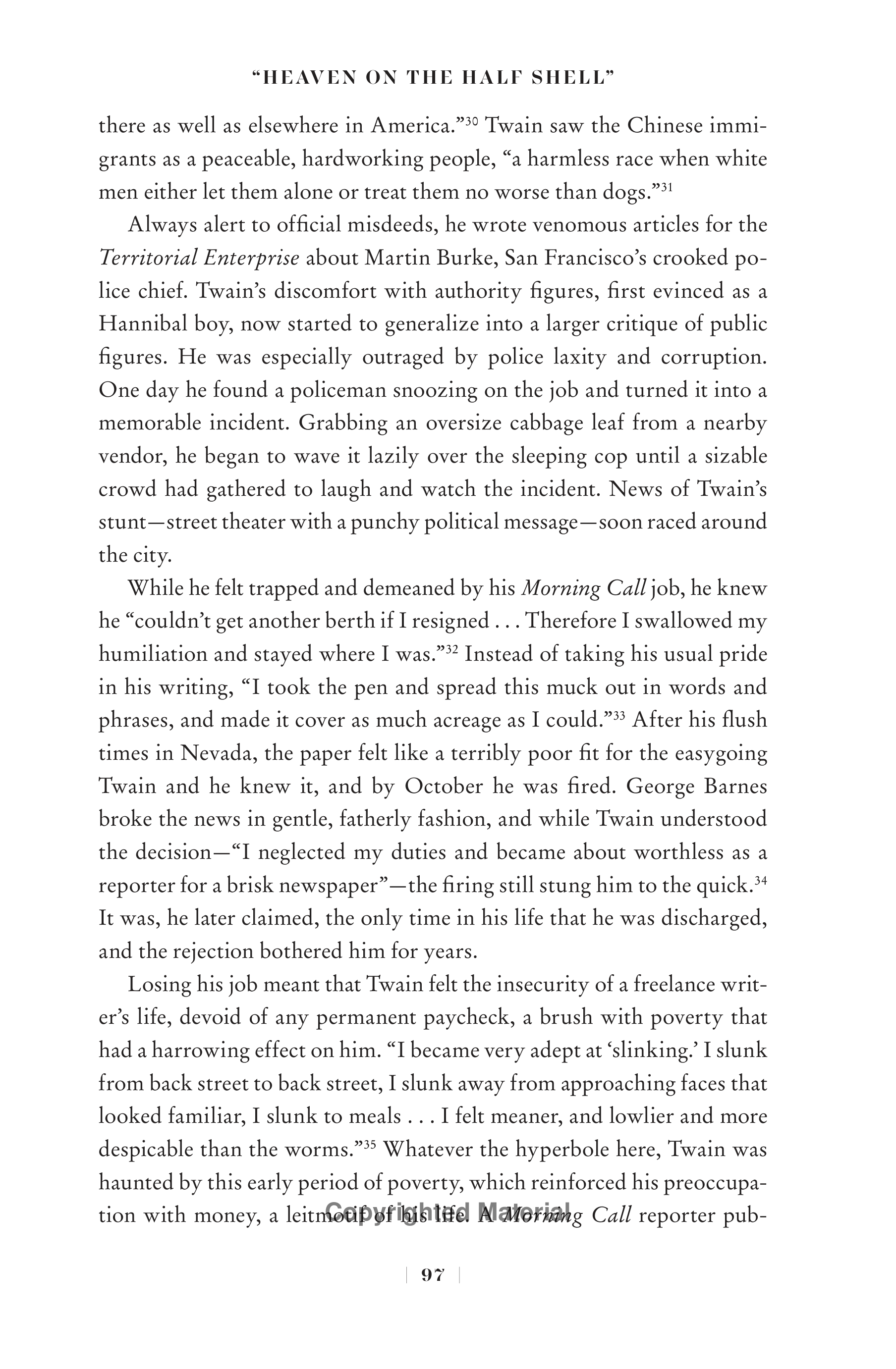 Professional Historians Mark Twain Biography by Ron Chernow — page 118